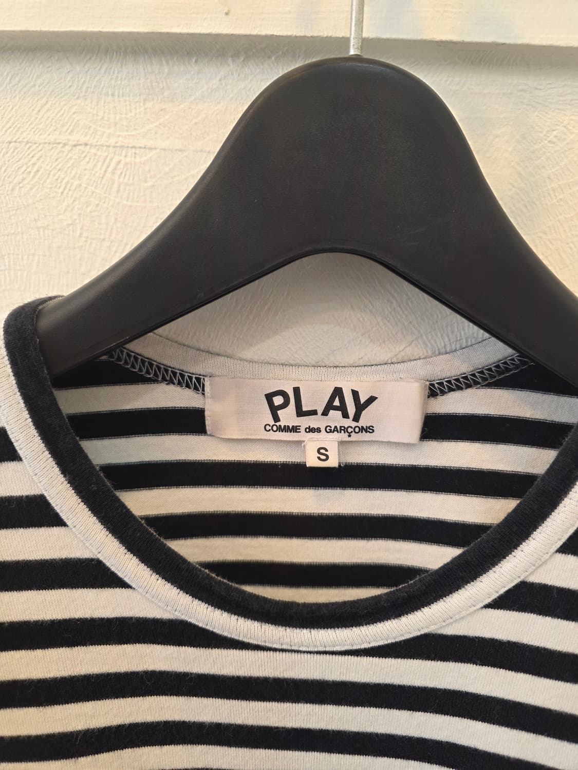 꼼데가르송 플레이 스트라이프 티셔츠 S 상품이미지1