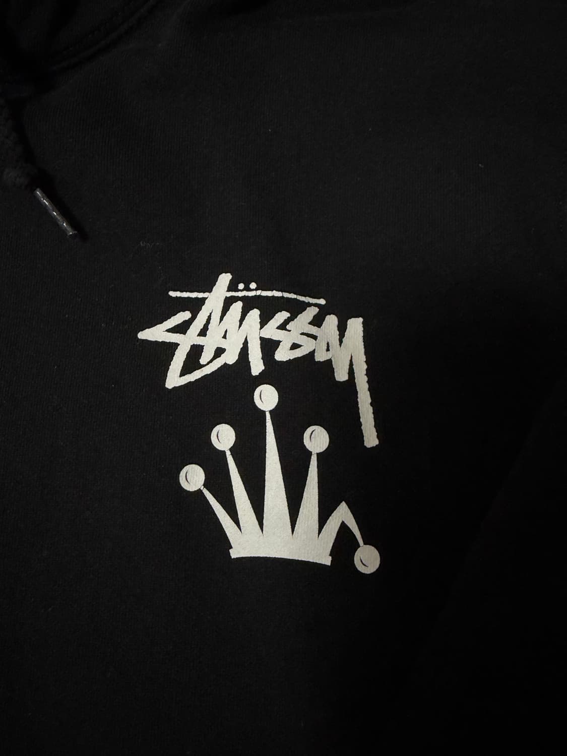 정품 스투시 크라운 후드 블랙M사이즈  상품이미지3