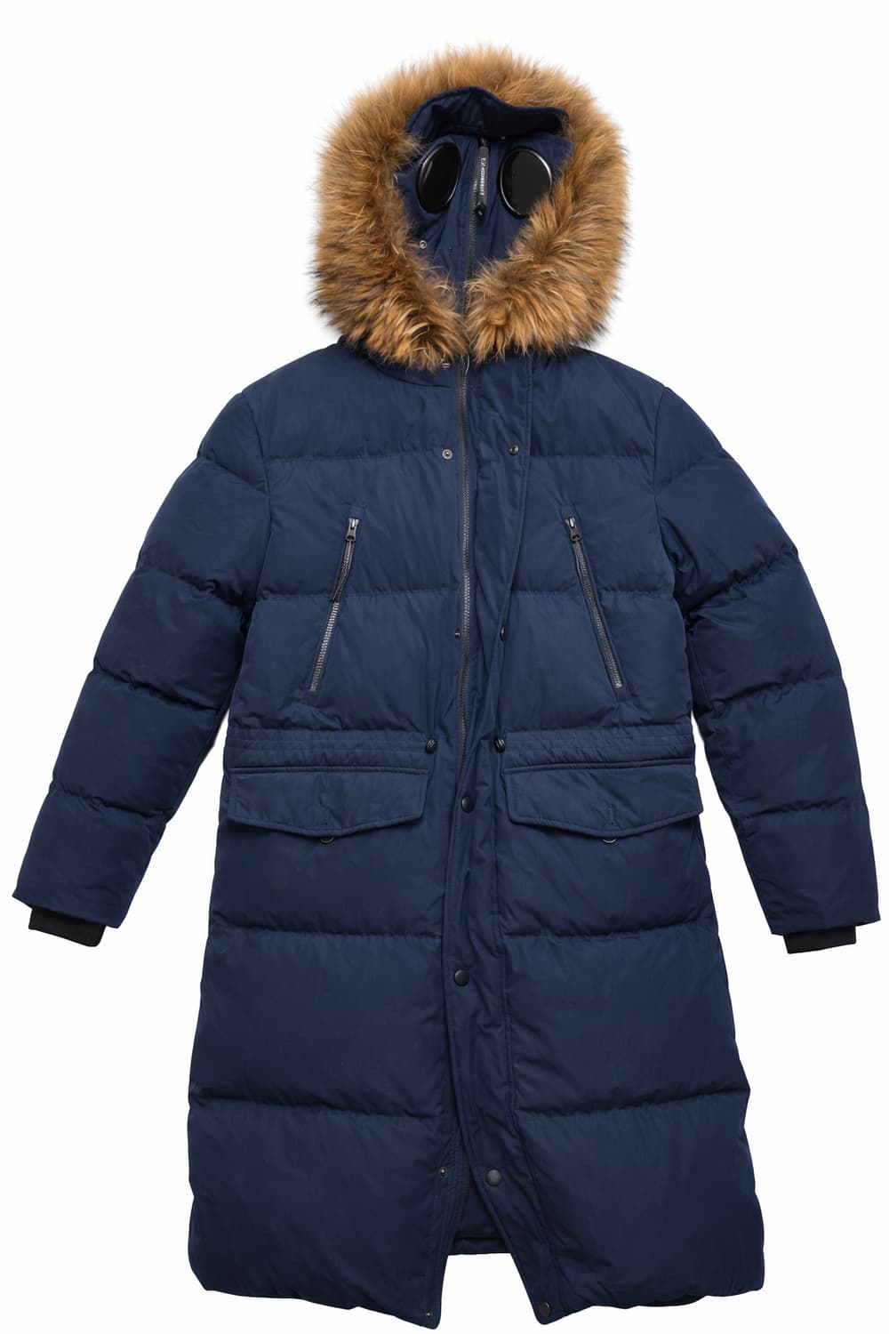 CP Company Goggle Fur Down Parka Navy 상품이미지1