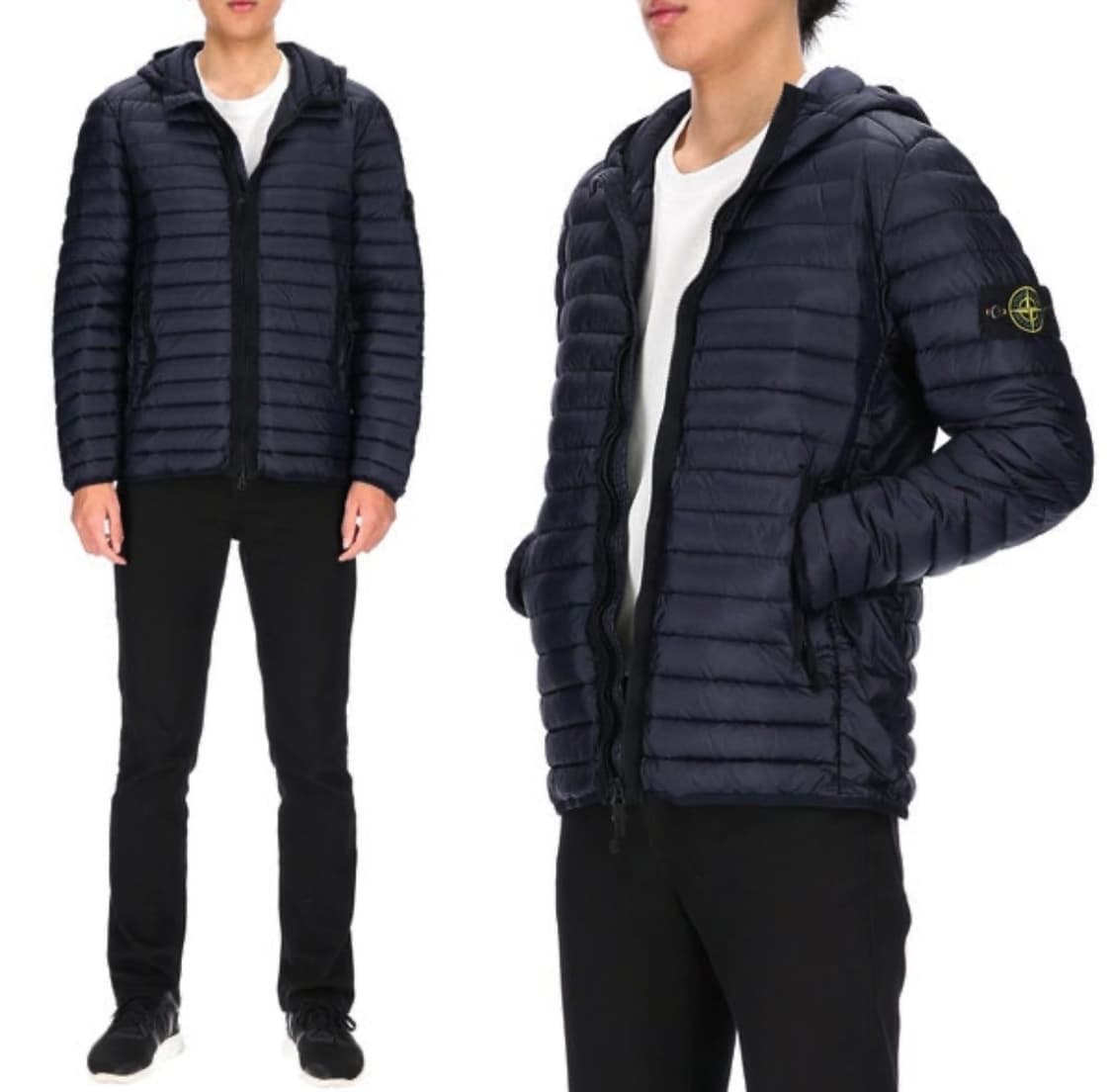 스톤아일랜드 룸우븐 체임버스 경량패딩 M사이즈 다크네이비 거의 새것  상품이미지6