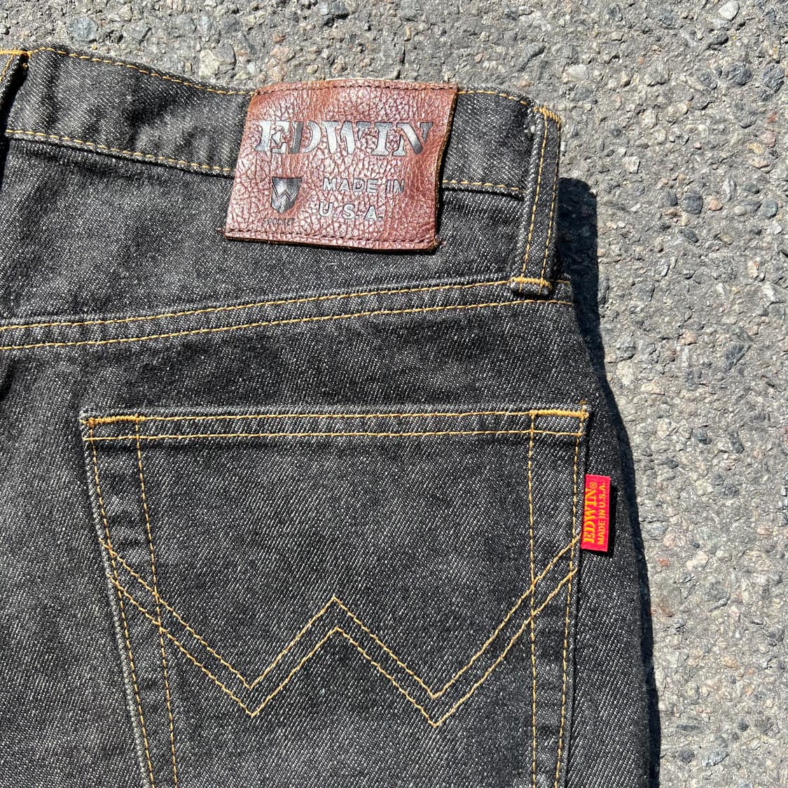80‘s USA MADE 에드윈 블랙 진 상품이미지7