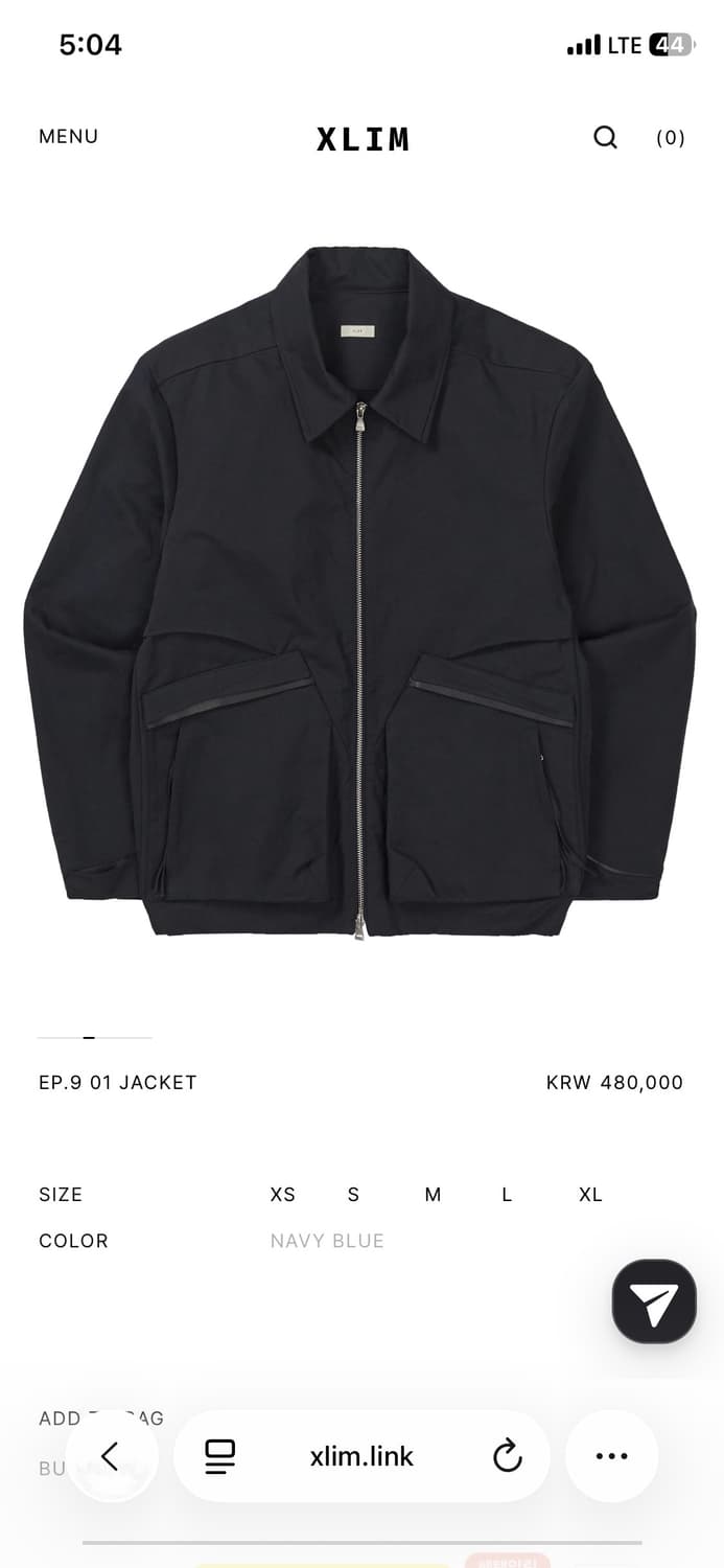 [새상품]엑슬림 ep9 01자켓 네이비 M사이즈 상품이미지1