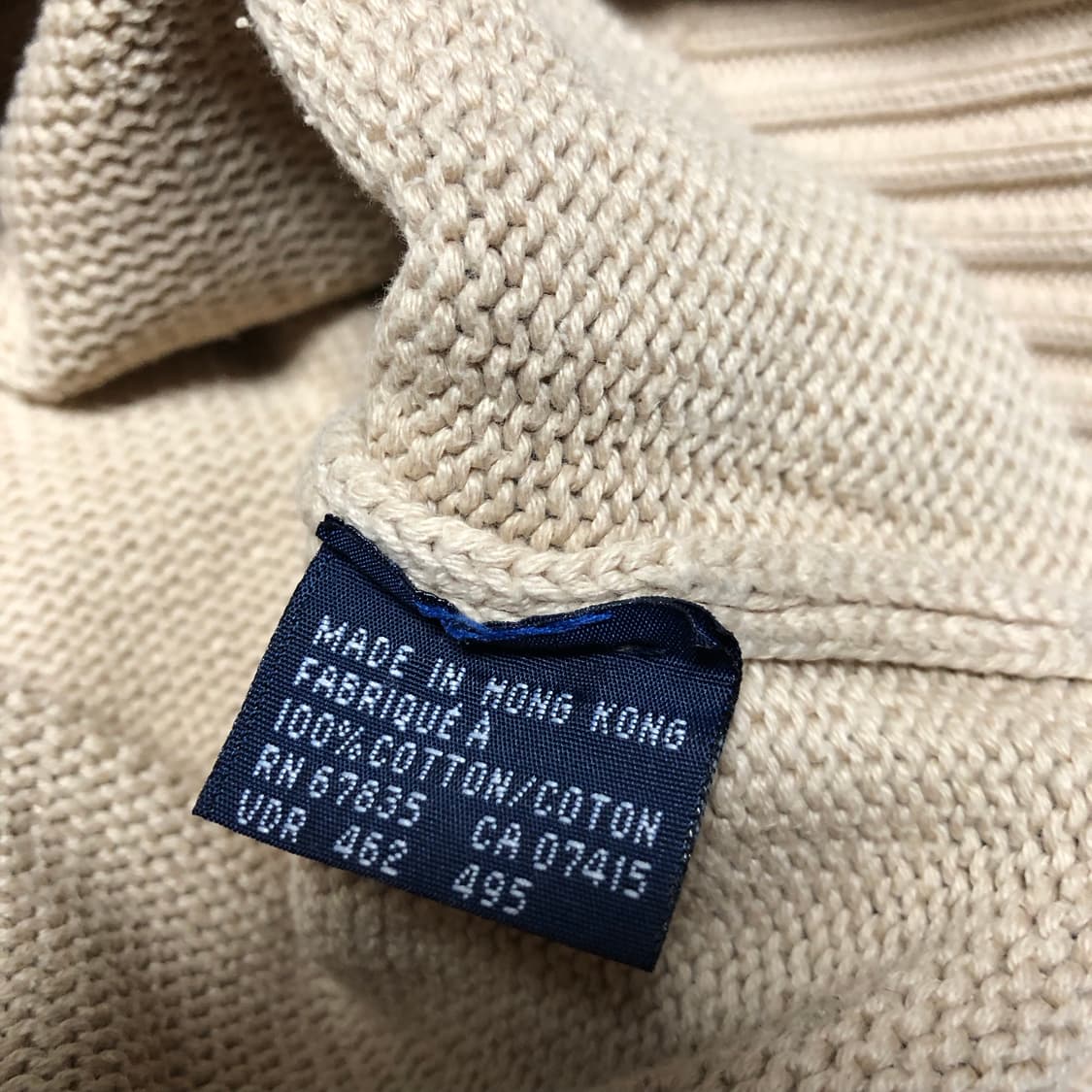 폴로 랄프로렌 브이넥 니트 베이지 상품이미지5