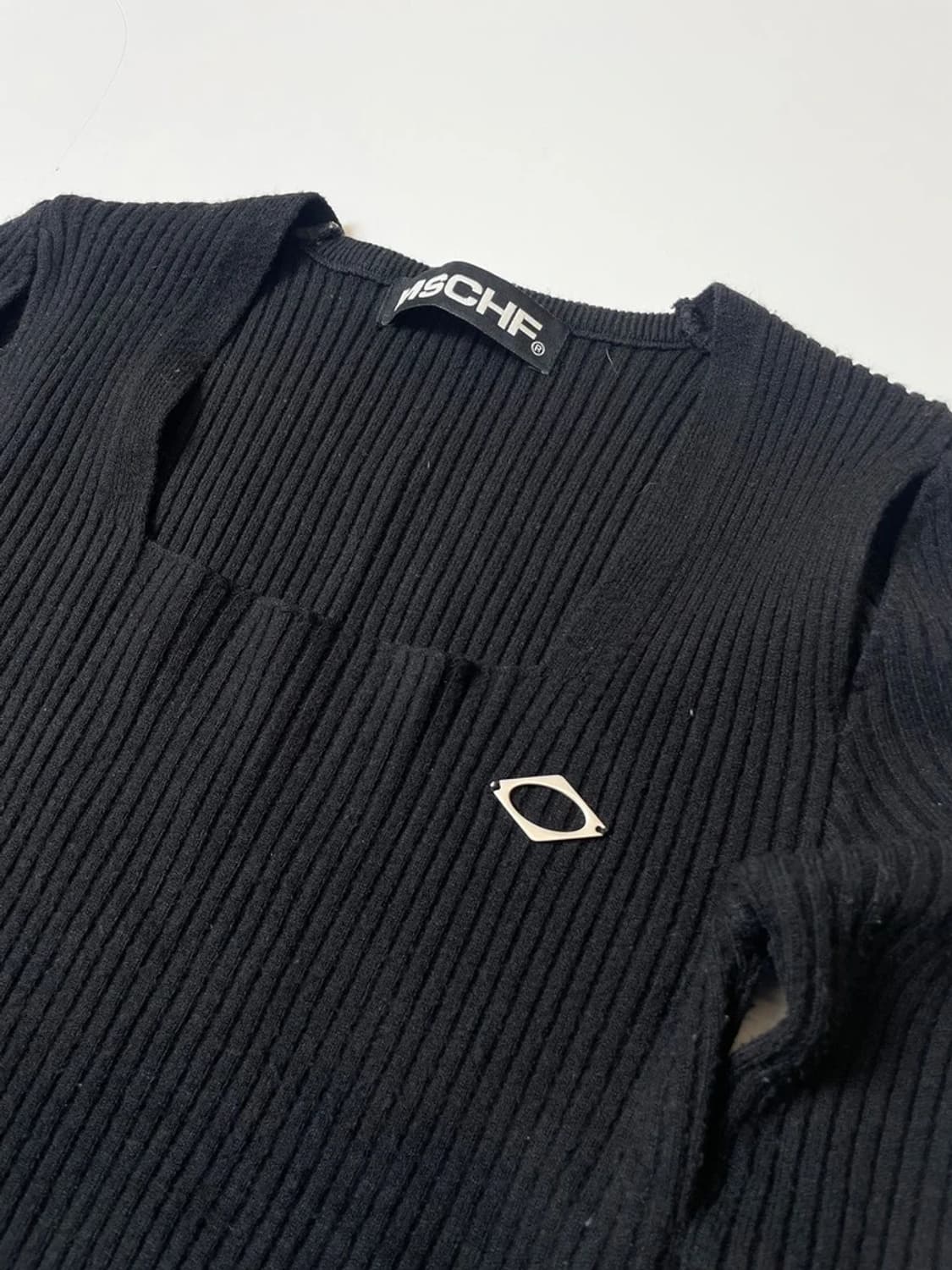 미스치프 MISCHIEF 스퀘어넥 니트탑 PN9539 상품이미지3