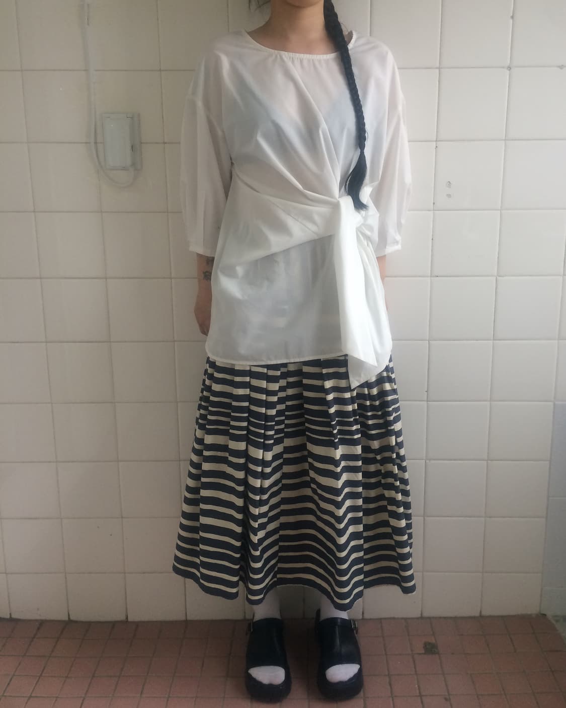 Stripe pattern skirt 상품이미지5