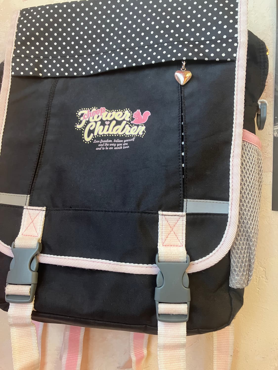 jpn 도트 러블리 스퀘어 백팩/크로스백 (2ways) 상품이미지2