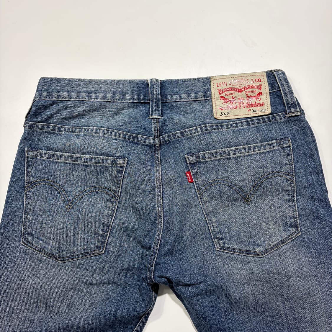 리바이스 504 워싱 데님 팬츠 상품이미지5