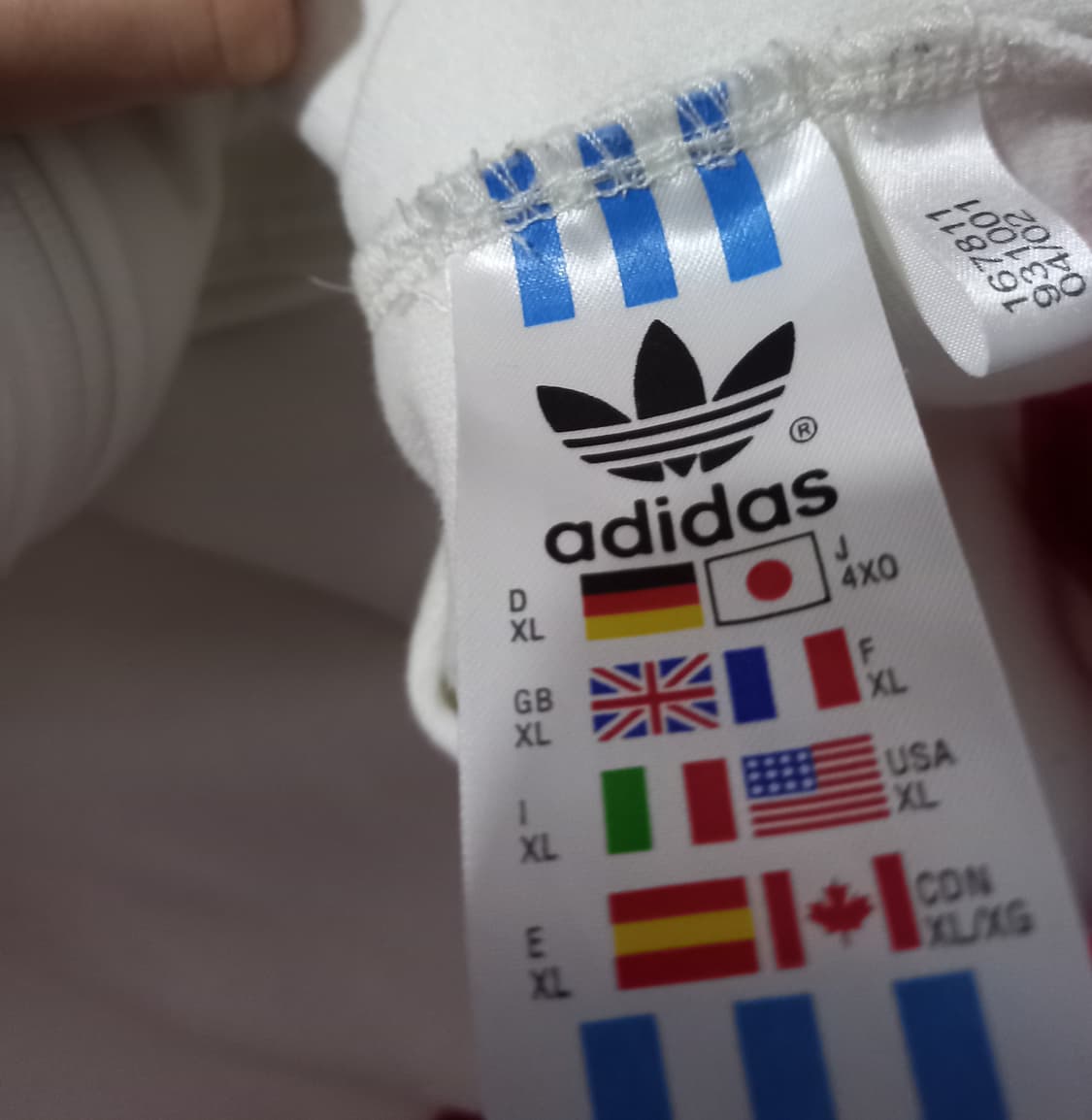 아디다스 초대장 일장기 일본 도쿄 트랙탑 저지 져지집업 105/XL 상품이미지5