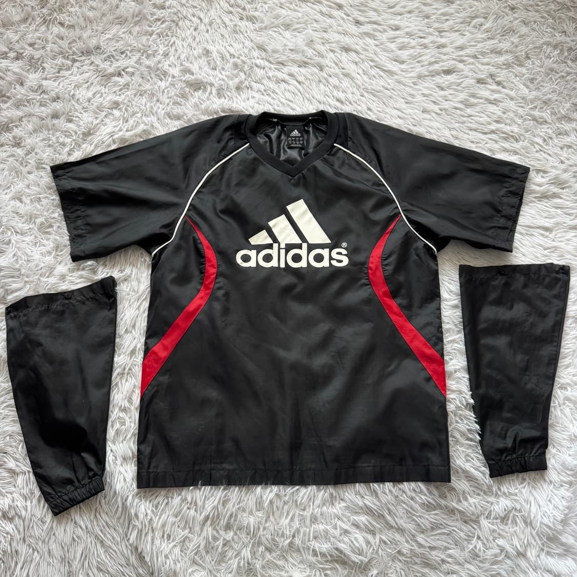 ADIDAS 일본빈티지 나일론 바람막이 아디다스 긴팔 M 39 상품이미지4