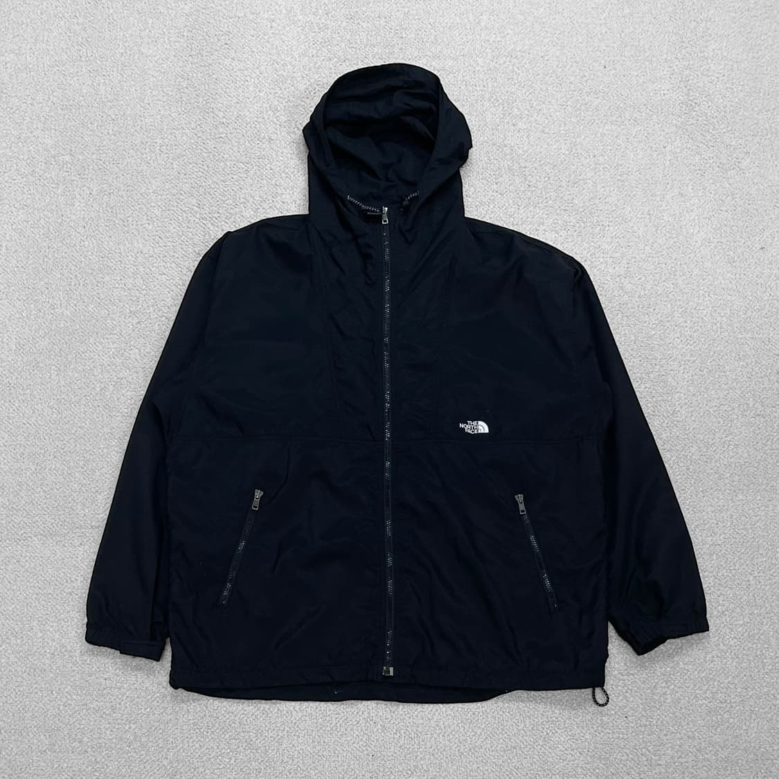 노스페이스 마운틴 후드 바람막이 자켓 블랙 상품이미지1