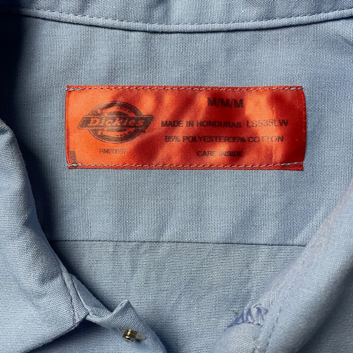 DICKIES 디키즈 라이트블루 반팔 워크 셔츠 A00927 상품이미지9
