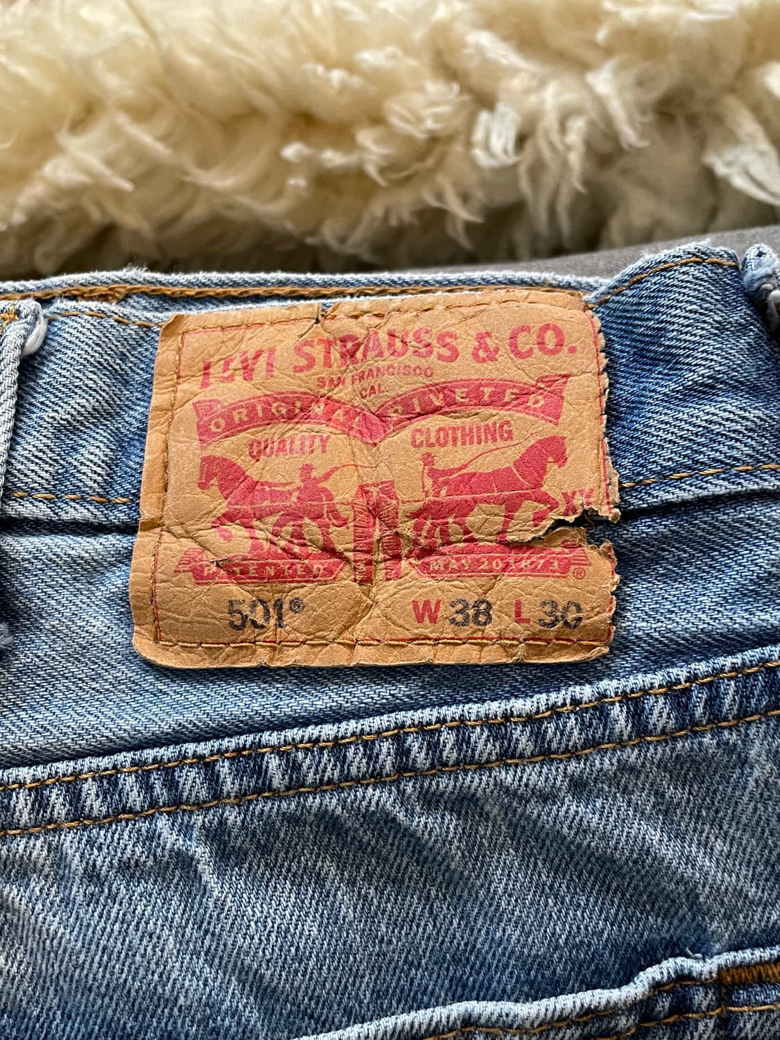 리바이스501 연청 데님 팬츠 상품이미지2