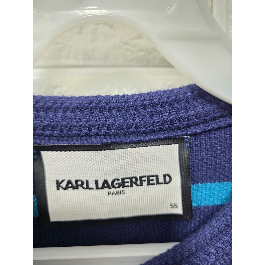 택포) 칼 라거펠트 스트라이프 니트 가디건 S 상품이미지2