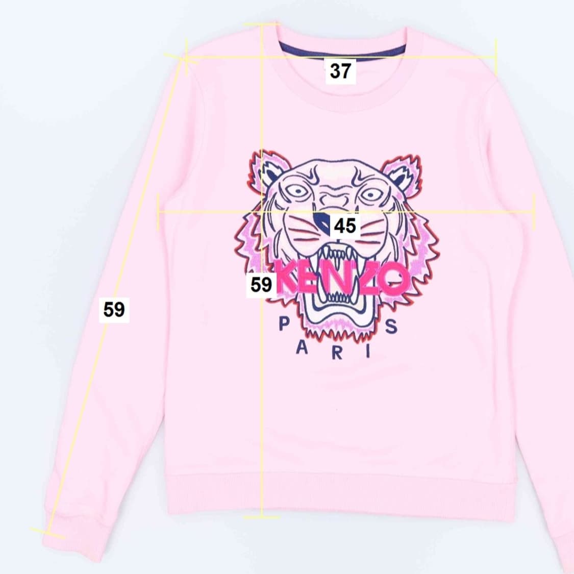 [S] 겐조 타이거 자수 로고 크루넥 맨투맨 핑크 3970 상품이미지10