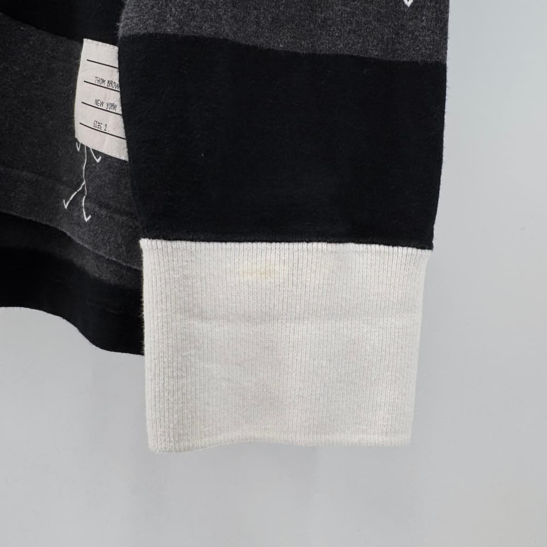 [2사이즈] 톰브라운 사선 PK 긴팔 카라티 티셔츠 (MJP073E) 상품이미지7