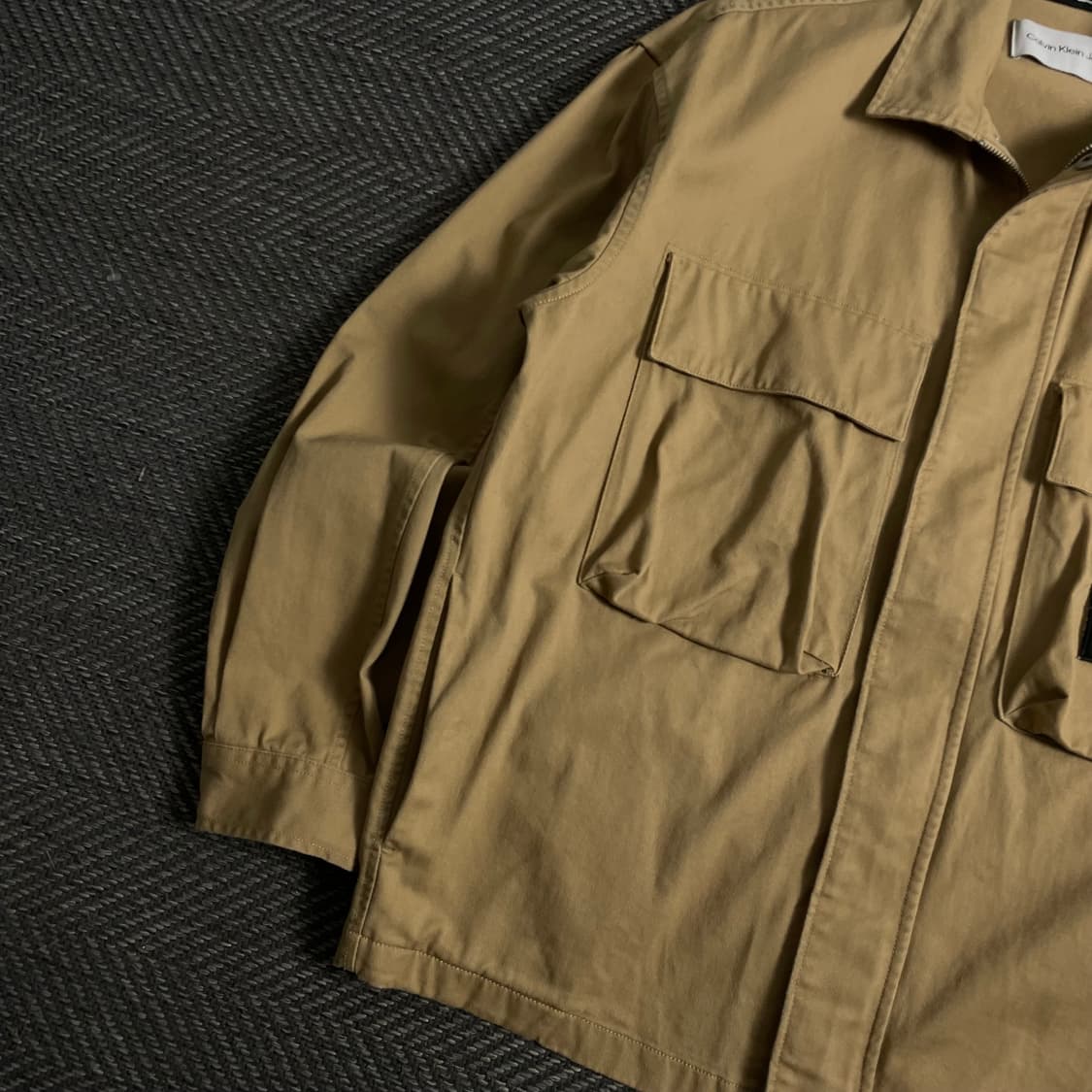 캘빈클라인 브라운 데님 포켓 워크 자켓 o 3879 상품이미지3