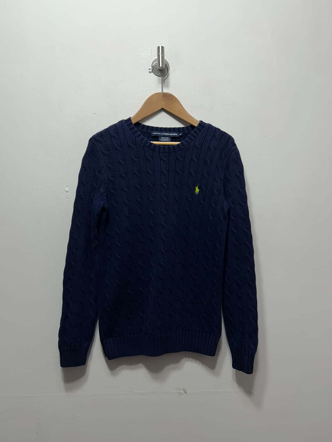 랄프로렌 폴로 꽈배기 니트 네이비 여성 M  상품이미지1
