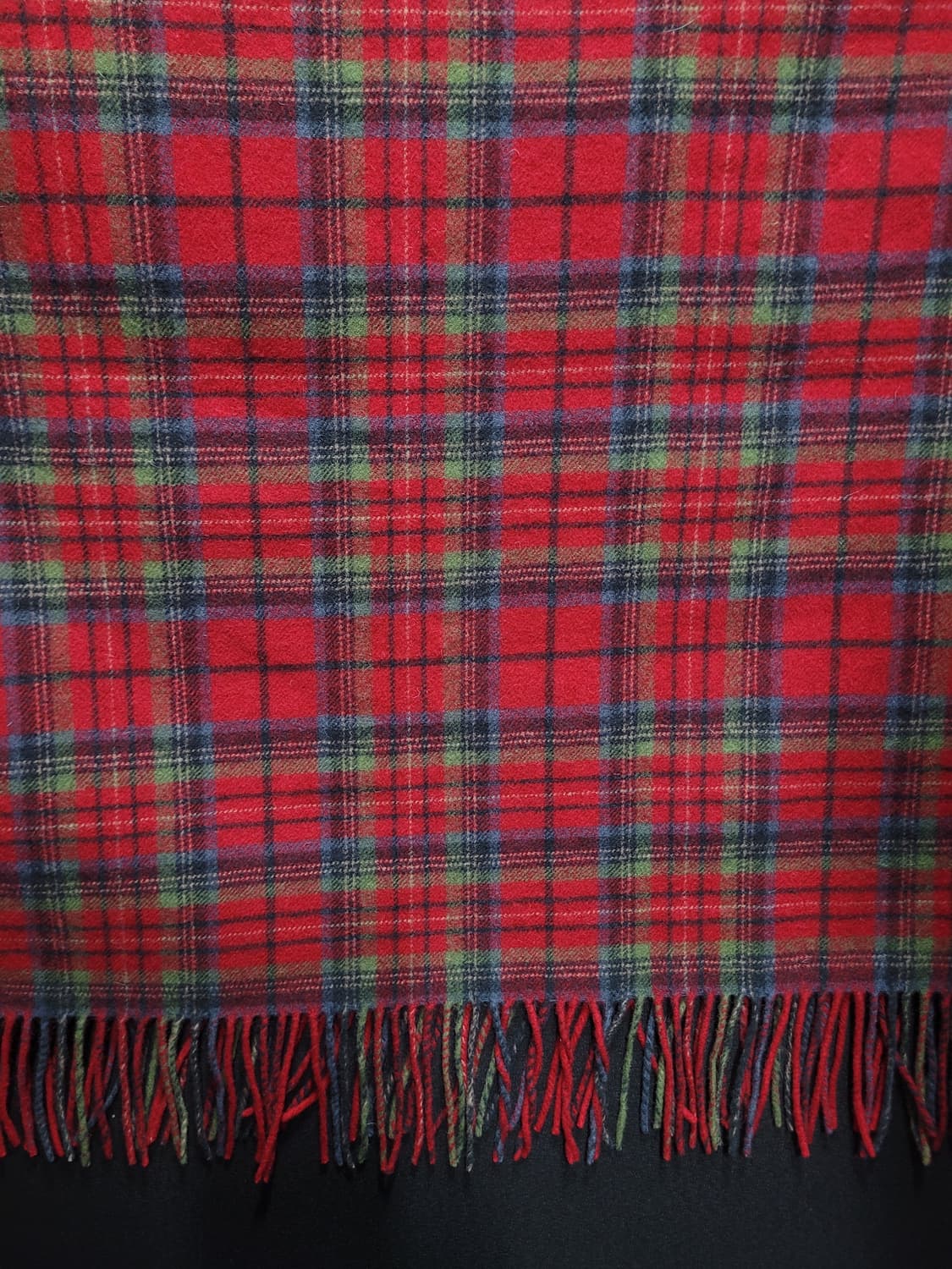 Ralph Lauren 빈티지 타탄체크 대형 숄 무릎덮개 무릎담요  상품이미지1