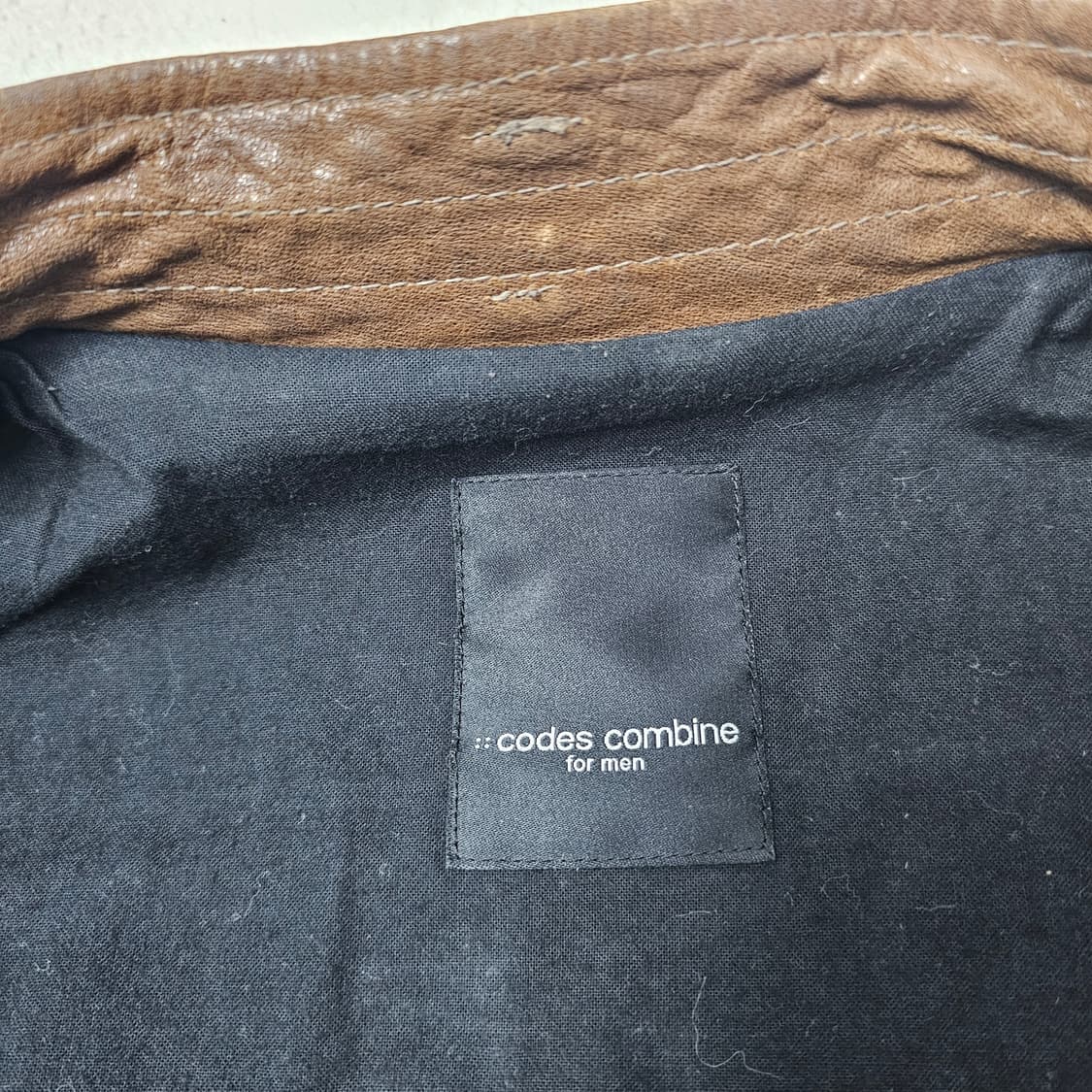 105 코데즈컴바인 남성 양가죽 자켓 상품이미지4