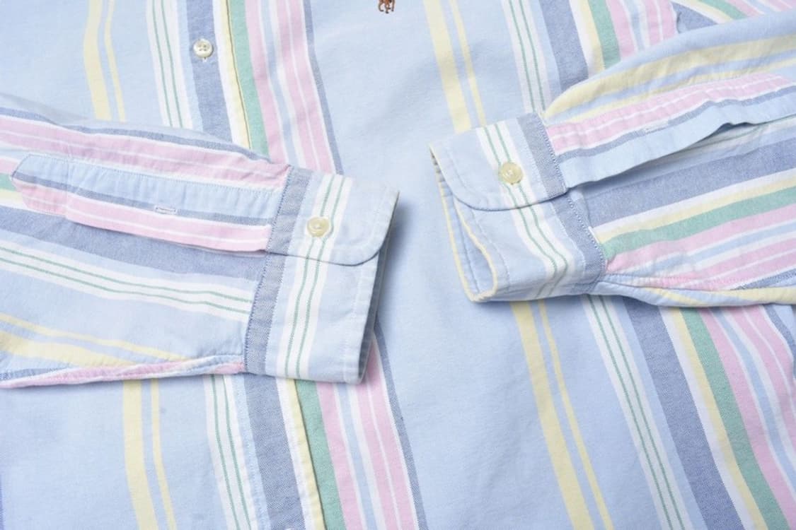 폴로 랄프로렌 신형라벨 스트라이프 셔츠 남방 L N0810 상품이미지5