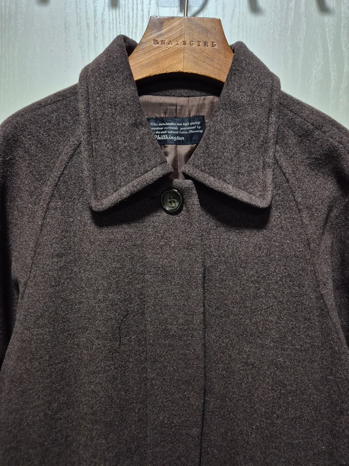 JPN 빈티지 브라운 롱 맥시코트 상품이미지3