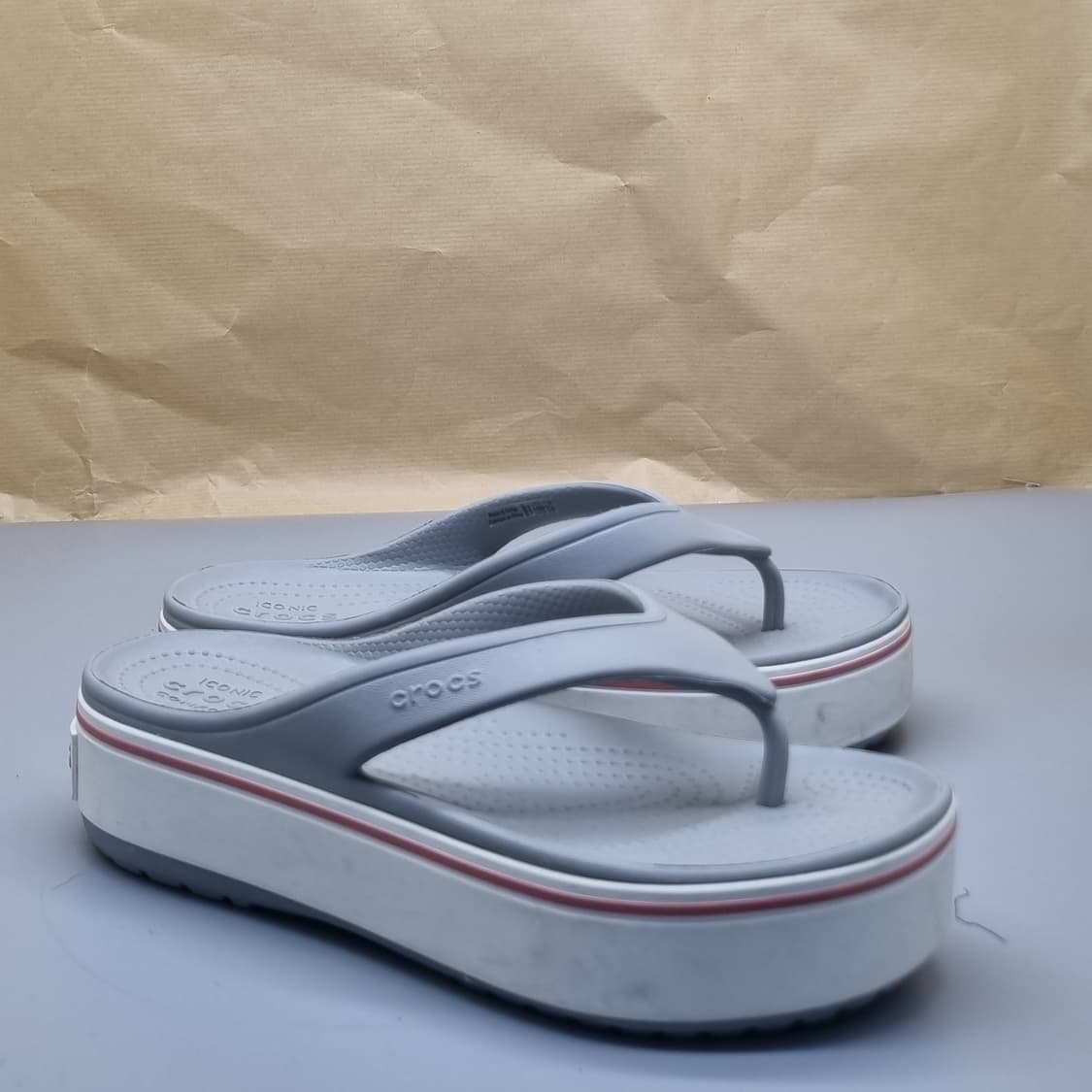 크록스 크롭밴드 플렛폼 여성쪼리230 상품이미지1