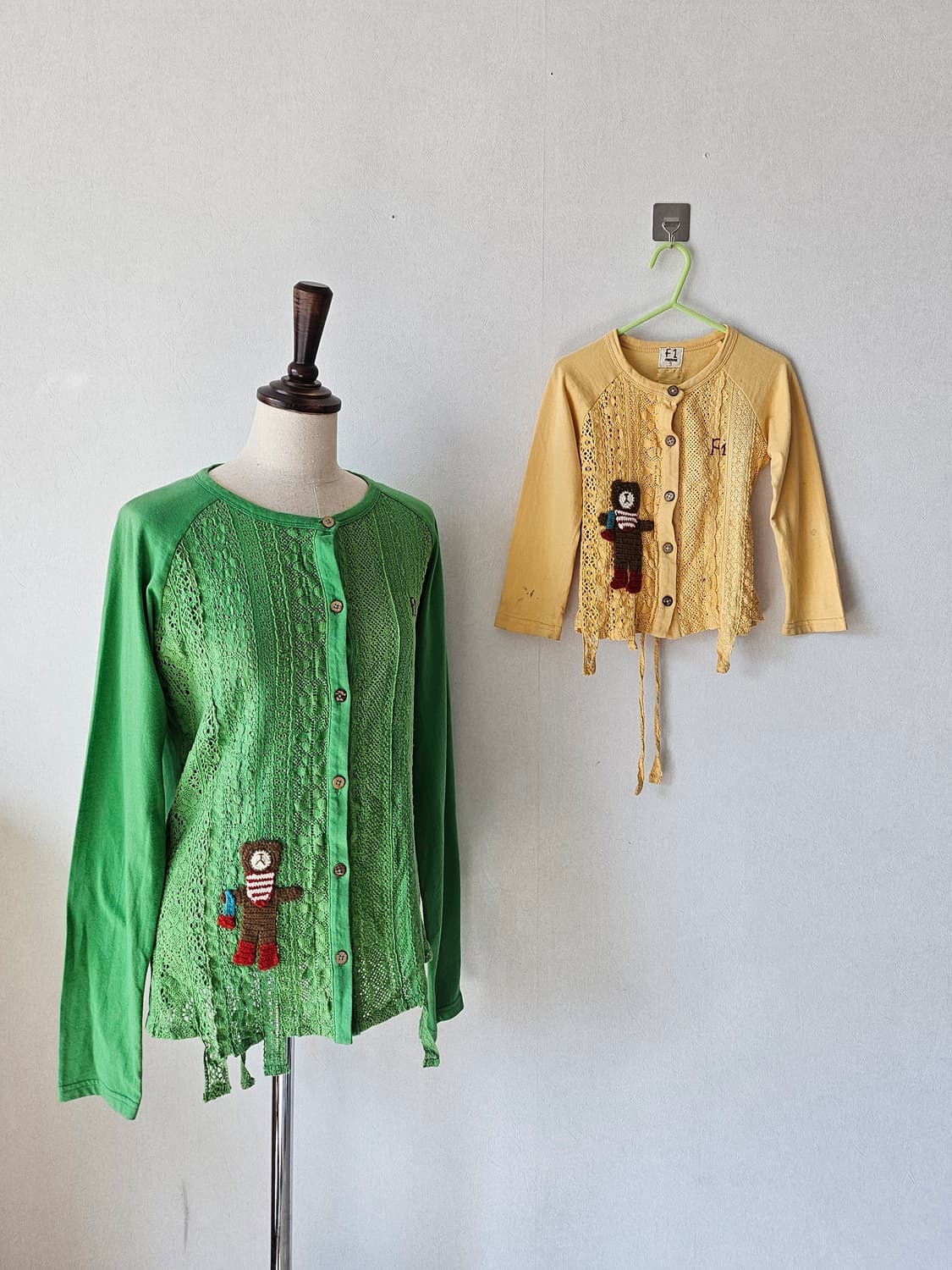 유러피안 빈티지 면레이스 가디건 / 엄마딸 커플룩 이벤트 촬영용의상 상품이미지1