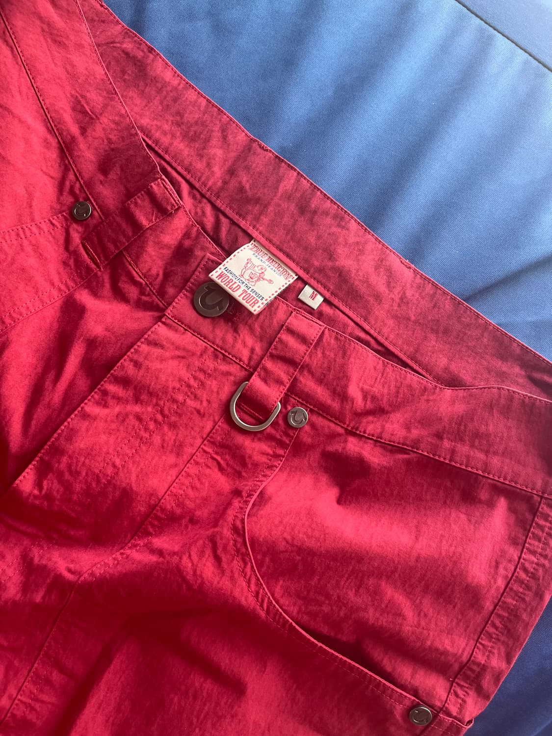 Truereligion 트루릴리젼 RR 메카닉 팬츠 레드 / M 상품이미지5