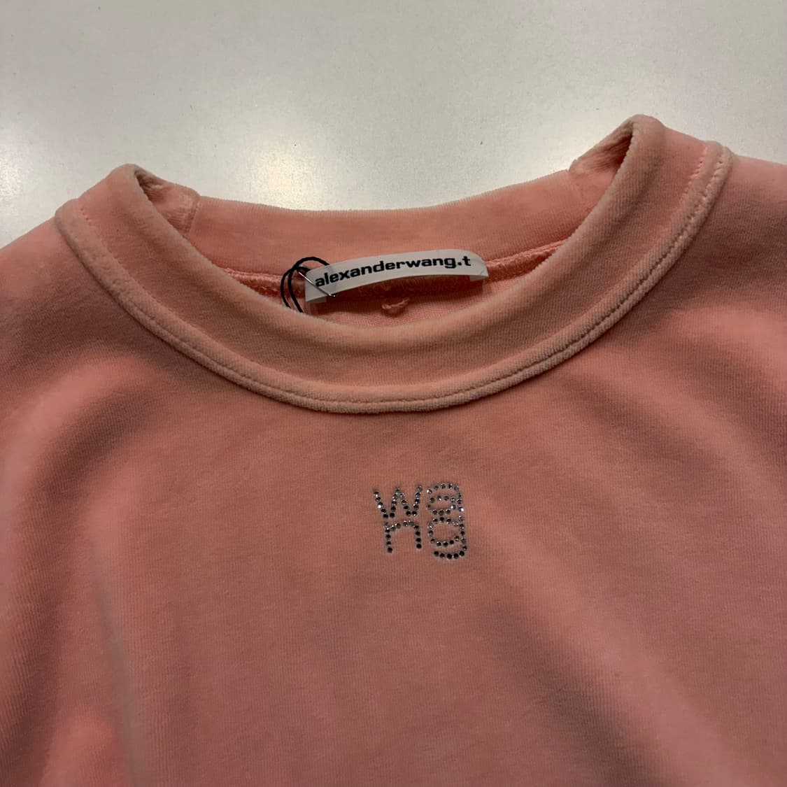 [S] 알렉산더왕 플리스 핑크 맨투맨 티셔츠 D31 상품이미지3