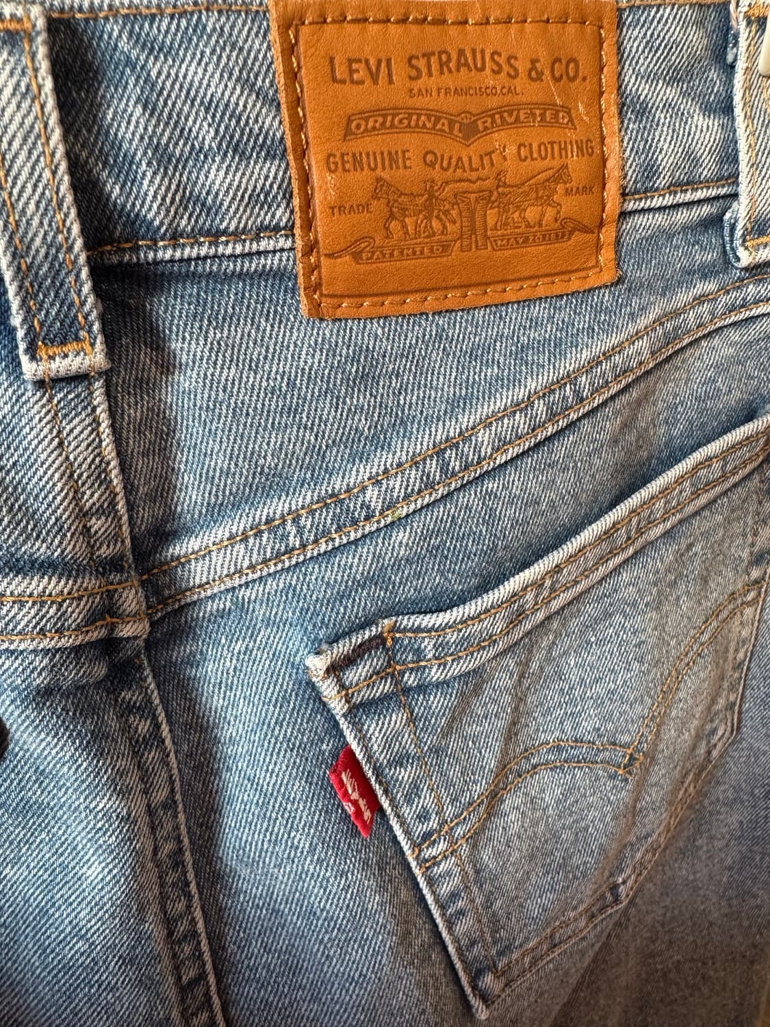 리바이스 데님 미디 스커트 상품이미지5