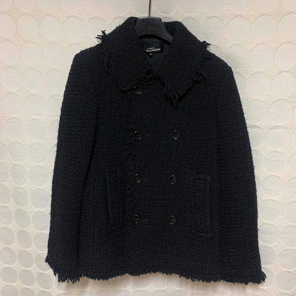 Comme des garçons 울 더블버튼 코트 상품이미지4