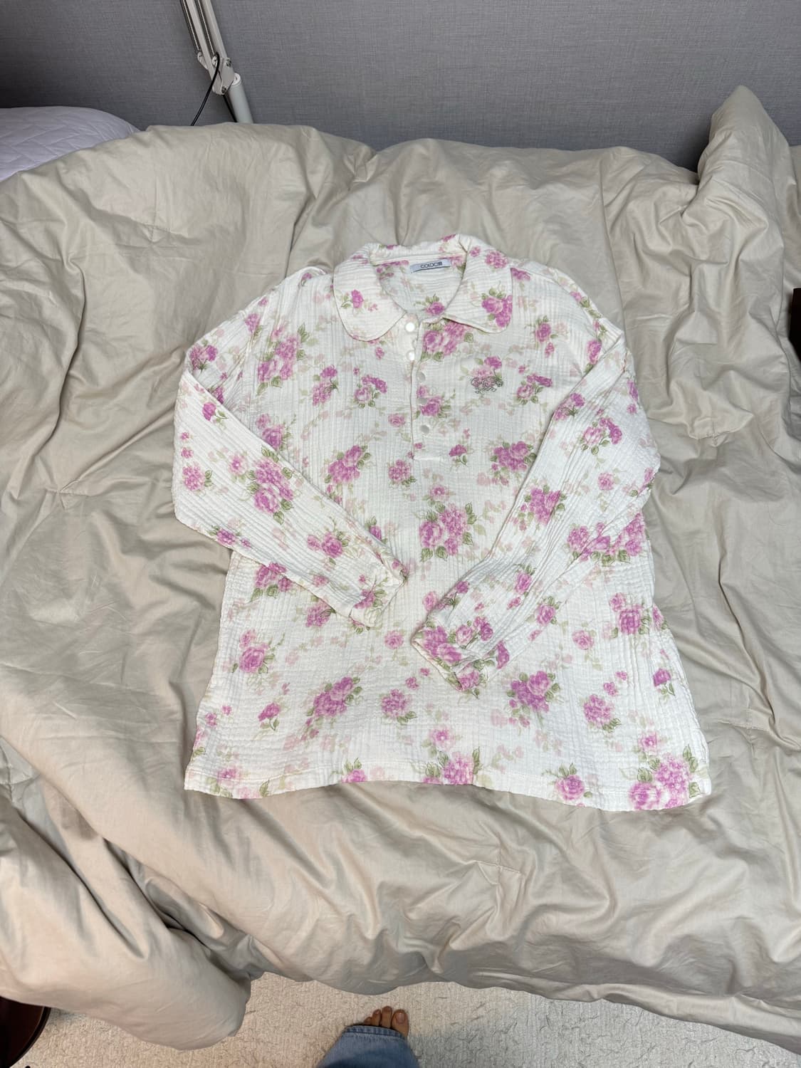 콜로신스 tulip collar oversized shirts 상품이미지4