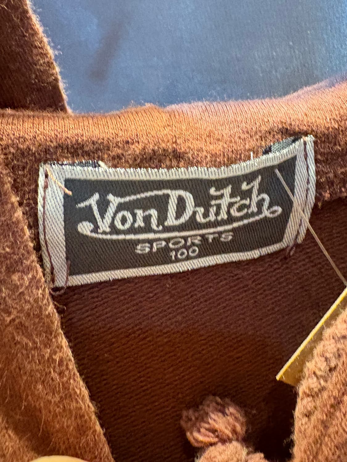 L VonDutch 본더치 심볼로고 브라운 후드티 상품이미지5
