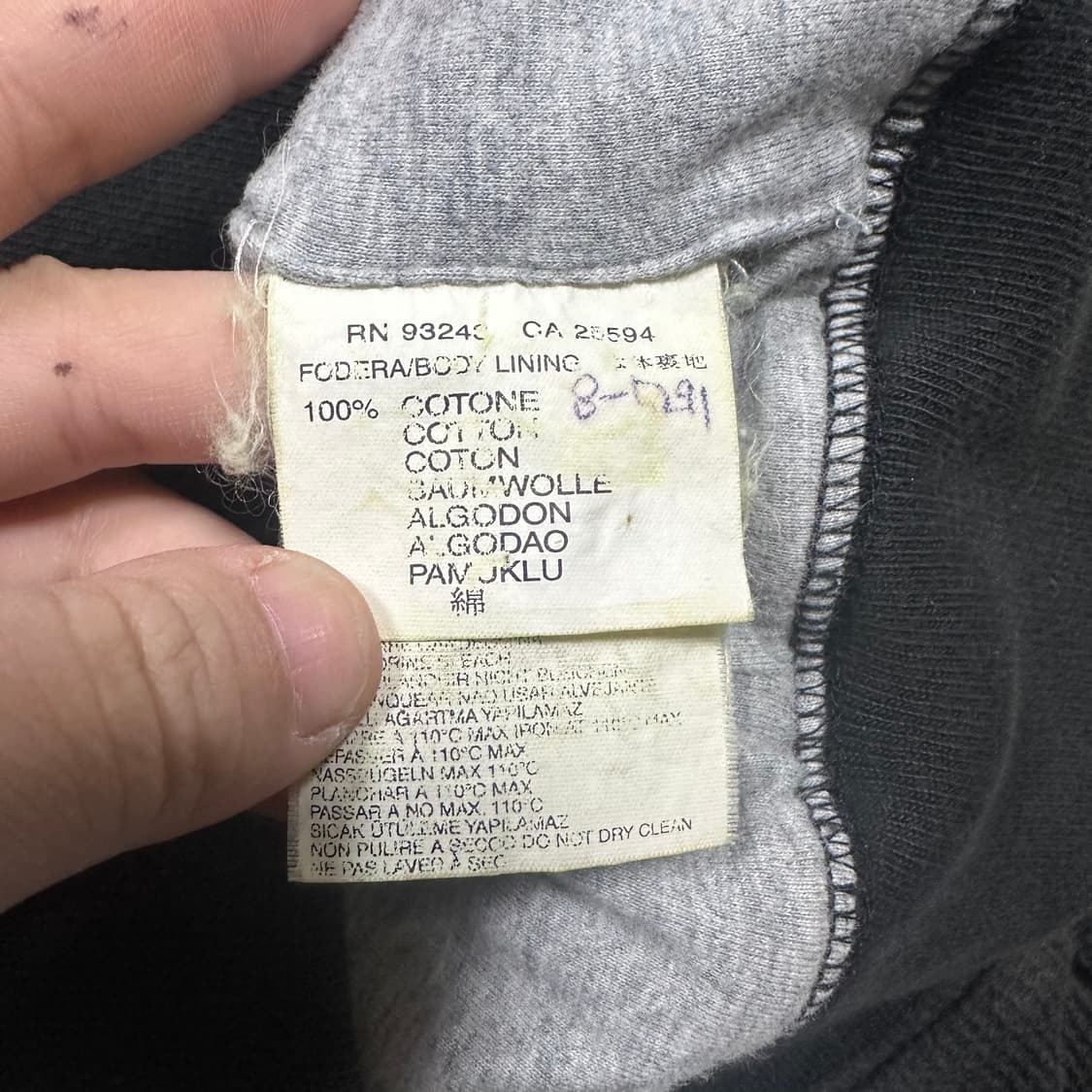 ✨ (바배) 디젤 와플 블랙 후드 집업 상품이미지6