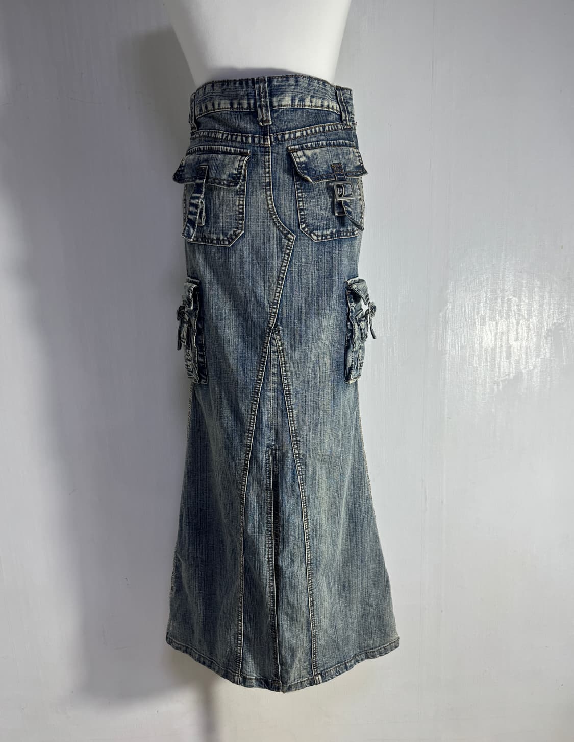 escape 카고 데님 스커트 y2k goa lgb 상품이미지5