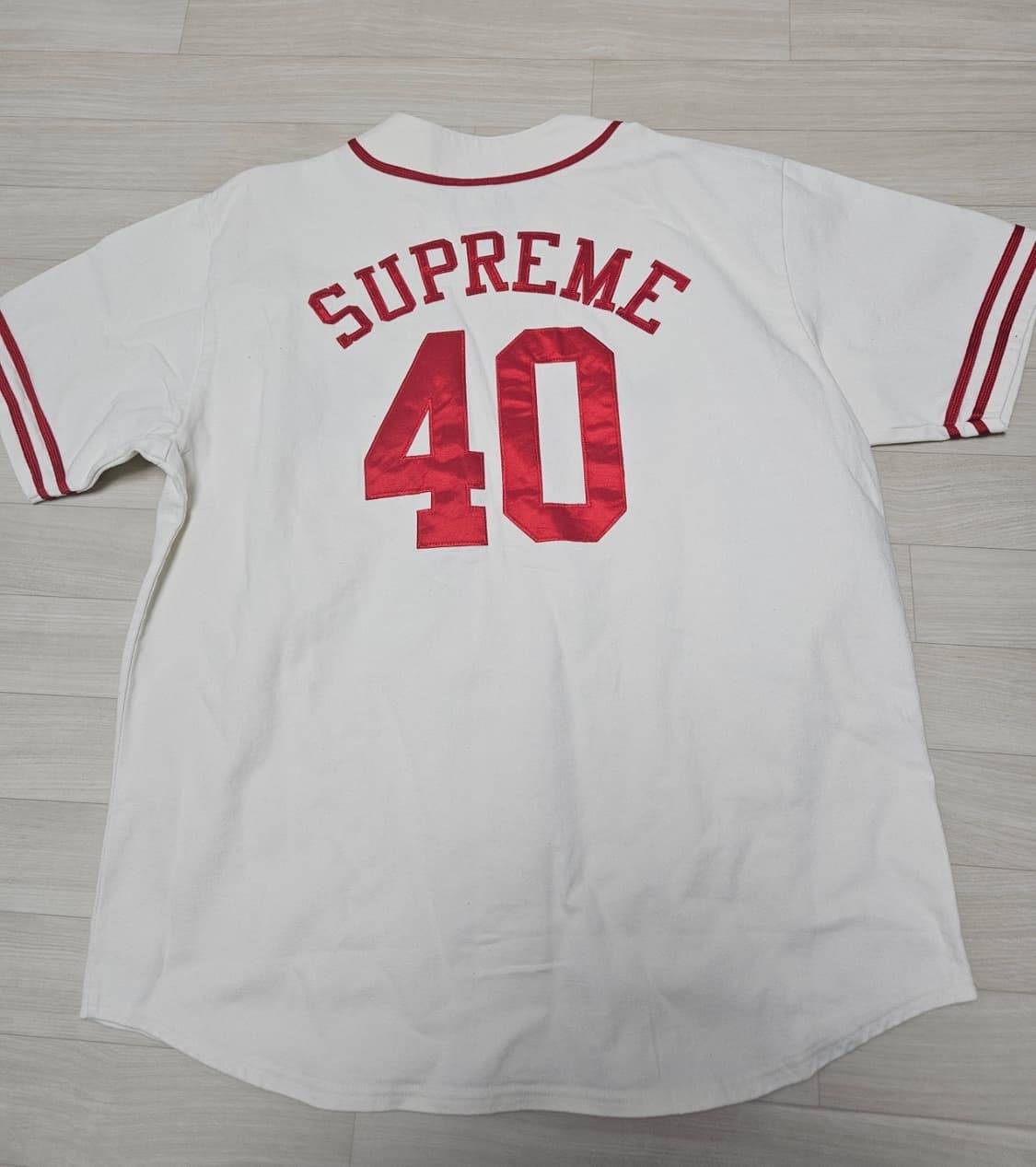 슈프림 40 에이커스 트윌 베이스볼 저지 상품이미지3