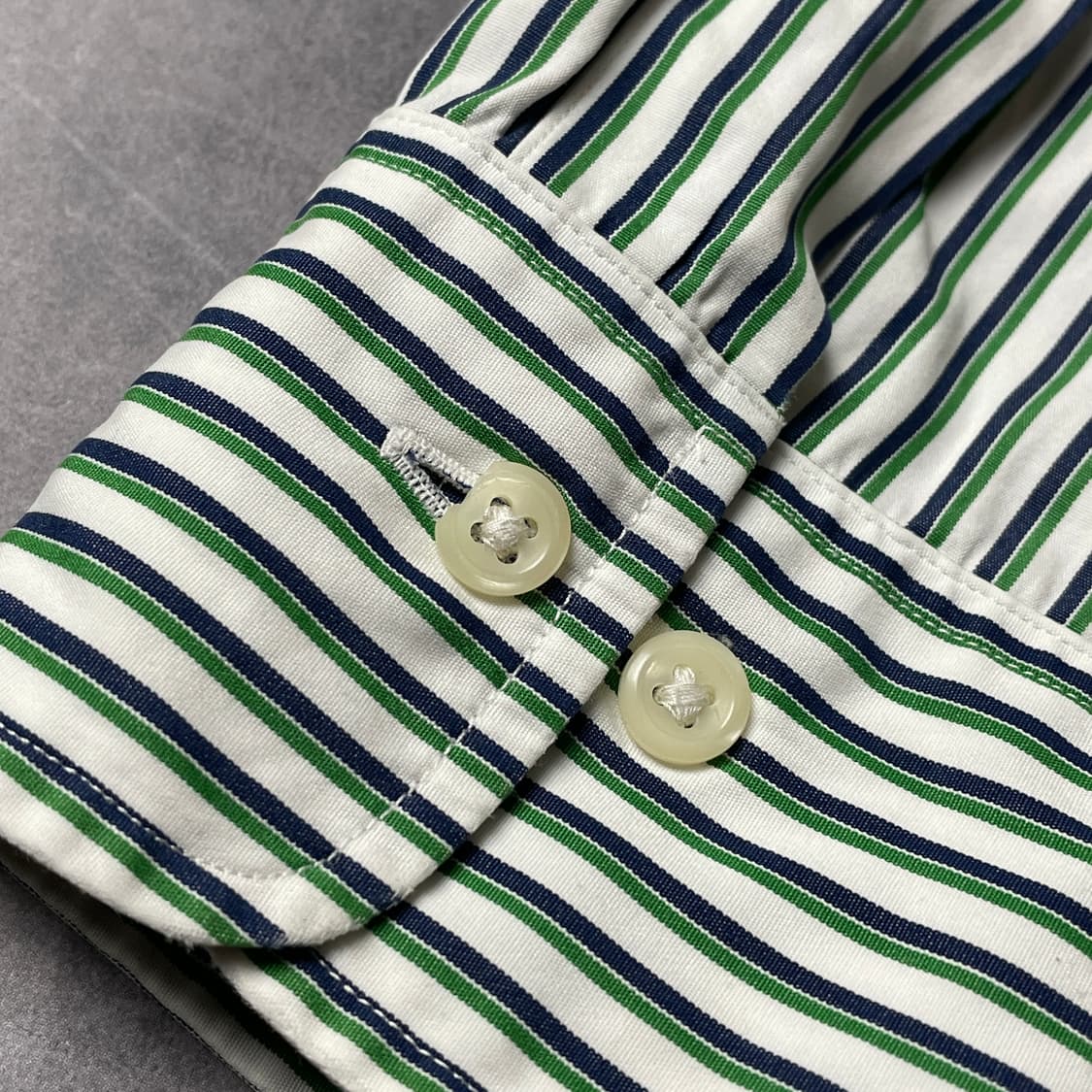 RALPH LAUREN 랄프로렌 그린 스트라이프 코튼 셔츠 A00418 상품이미지7