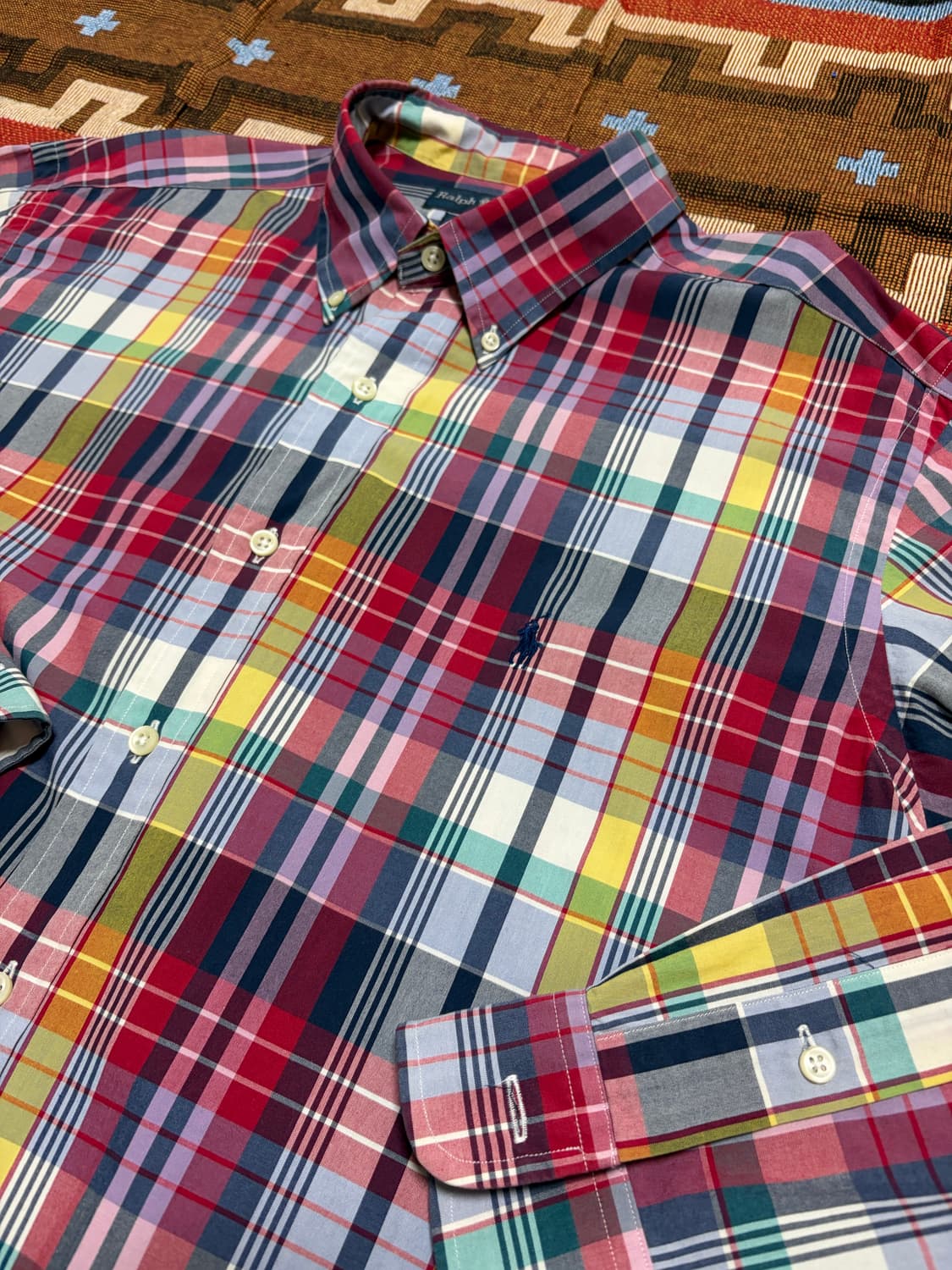 XL) 폴로 랄프로렌 클래식핏 마드라스 체크 셔츠 상품이미지4