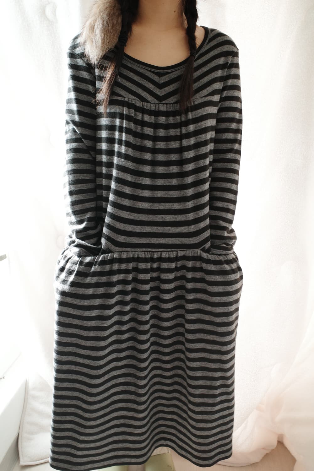 stripe wool dress 상품이미지4