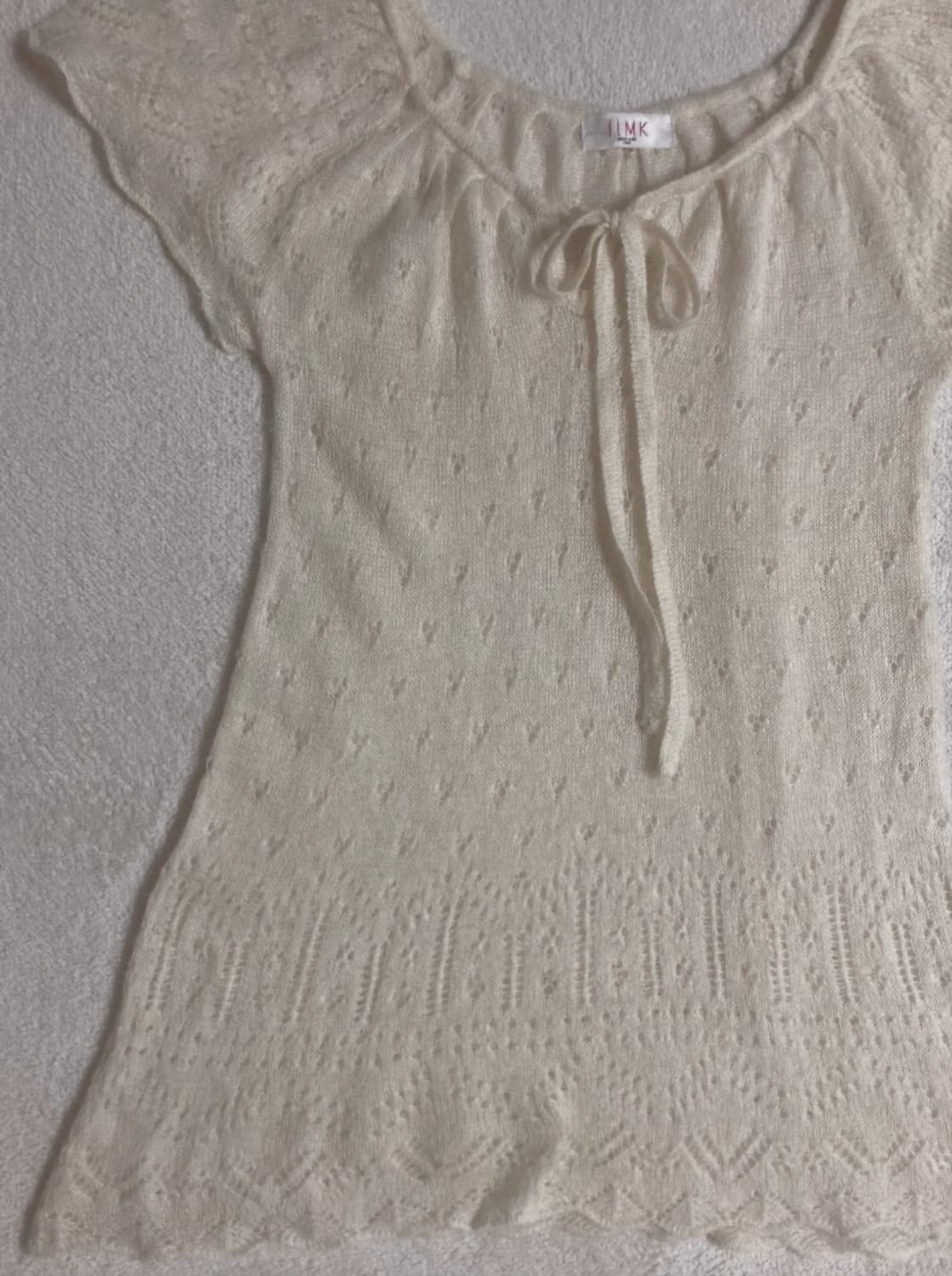 리본 반팔 니트 상품이미지2