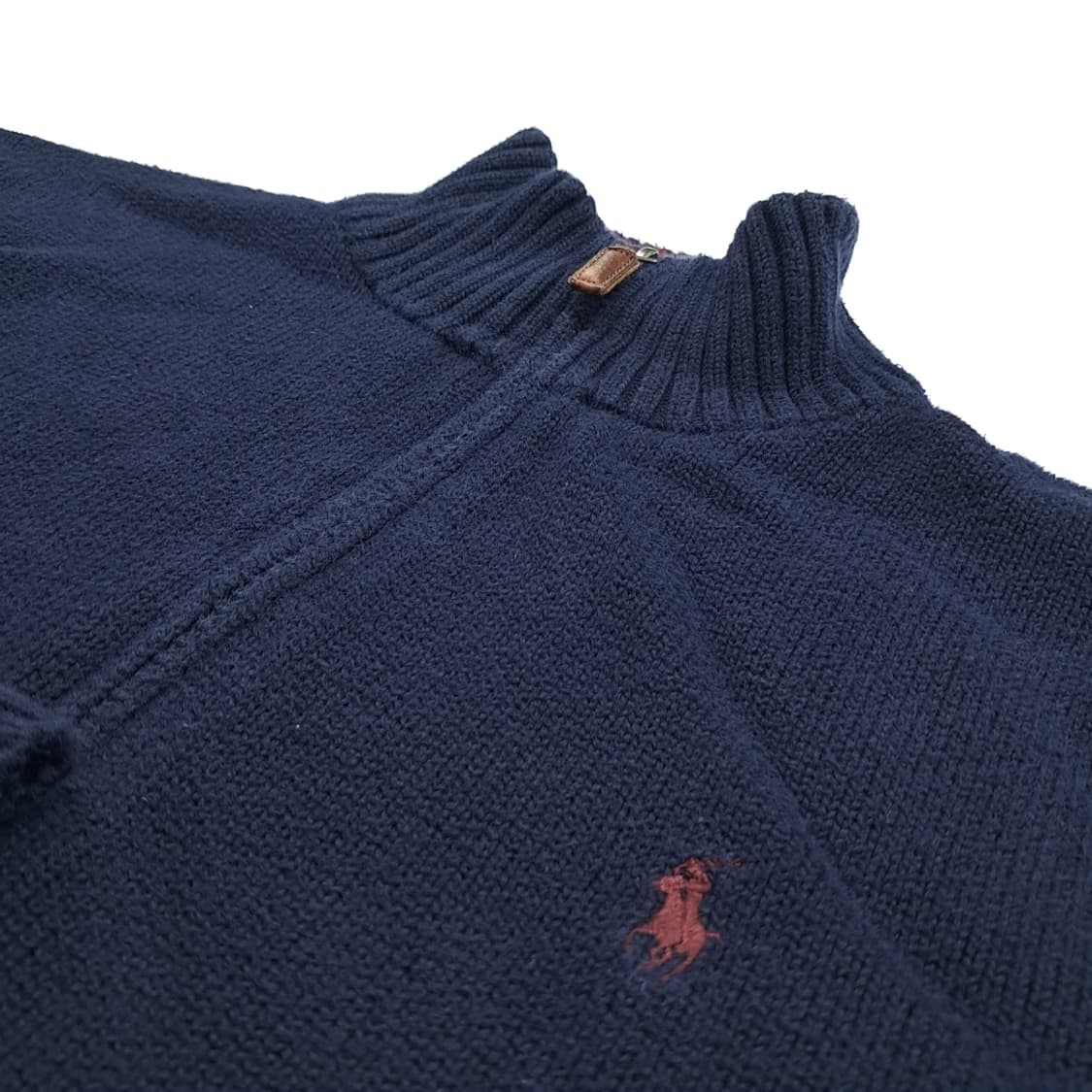 CN809 S 폴로 랄프로렌 다크네이비 하프집업 긴팔 니트 스웨터 상품이미지5