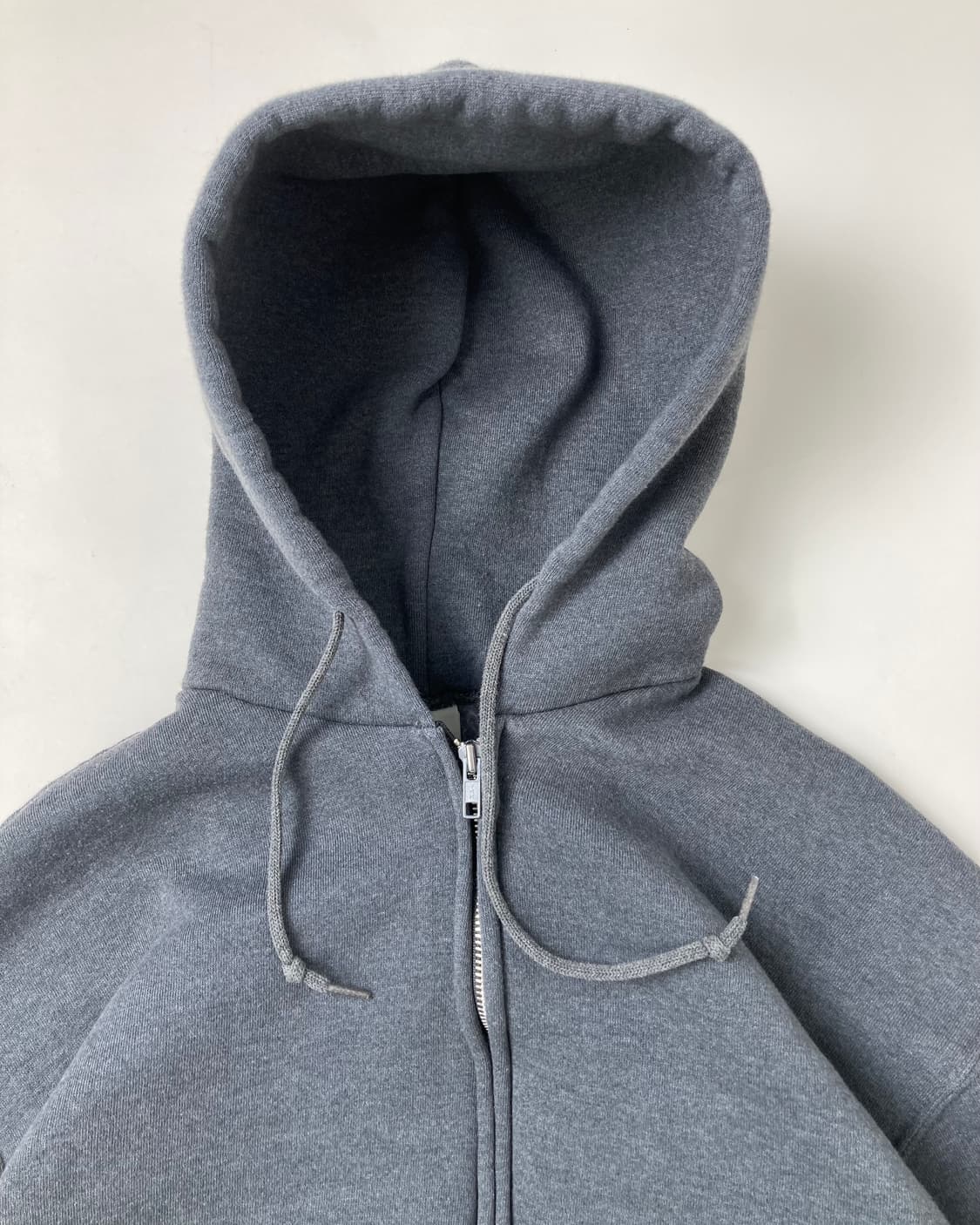 90s Russell Zip Up Hoodie (charcoal) 상품이미지6