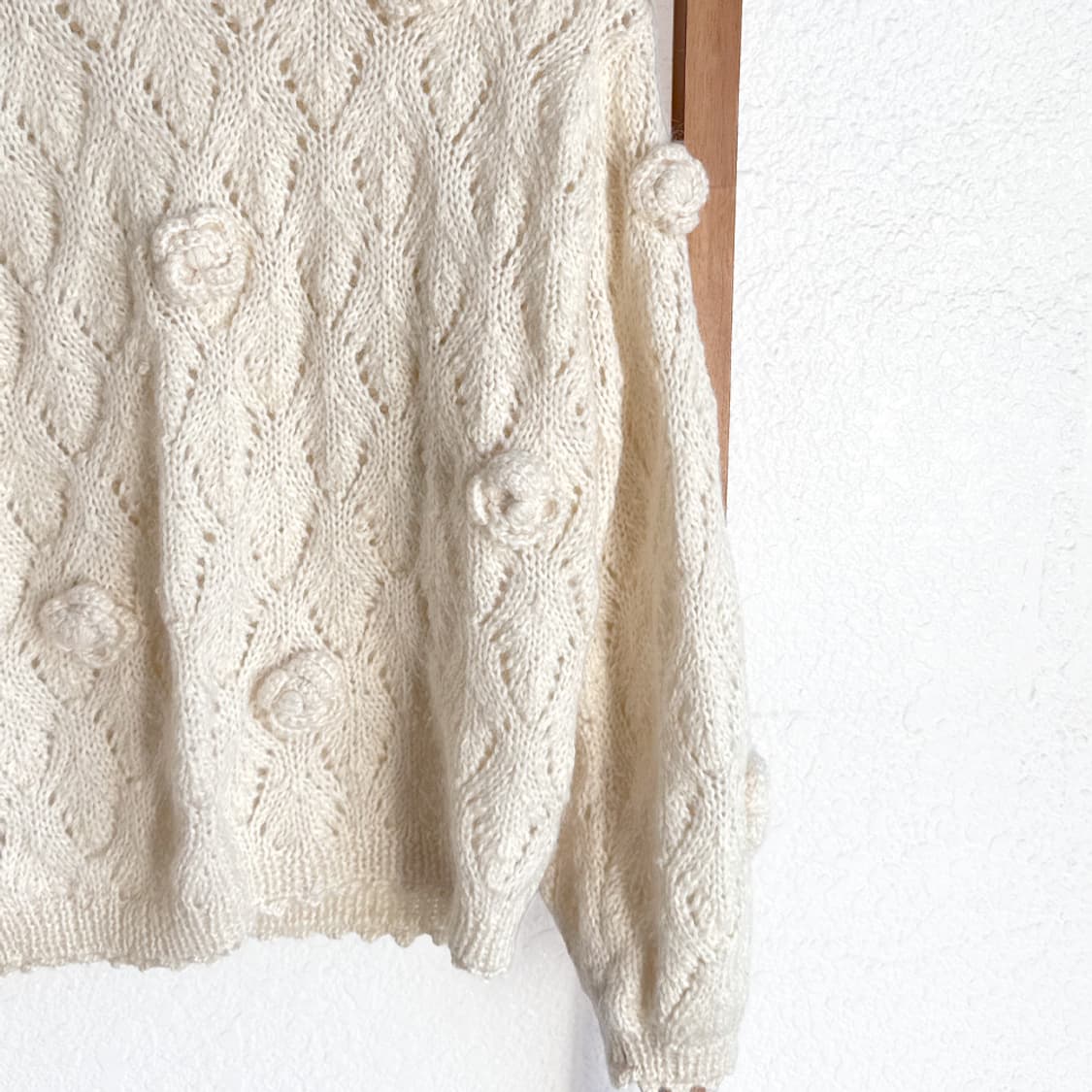 크림 포크로어 로즈 니트 상품이미지5