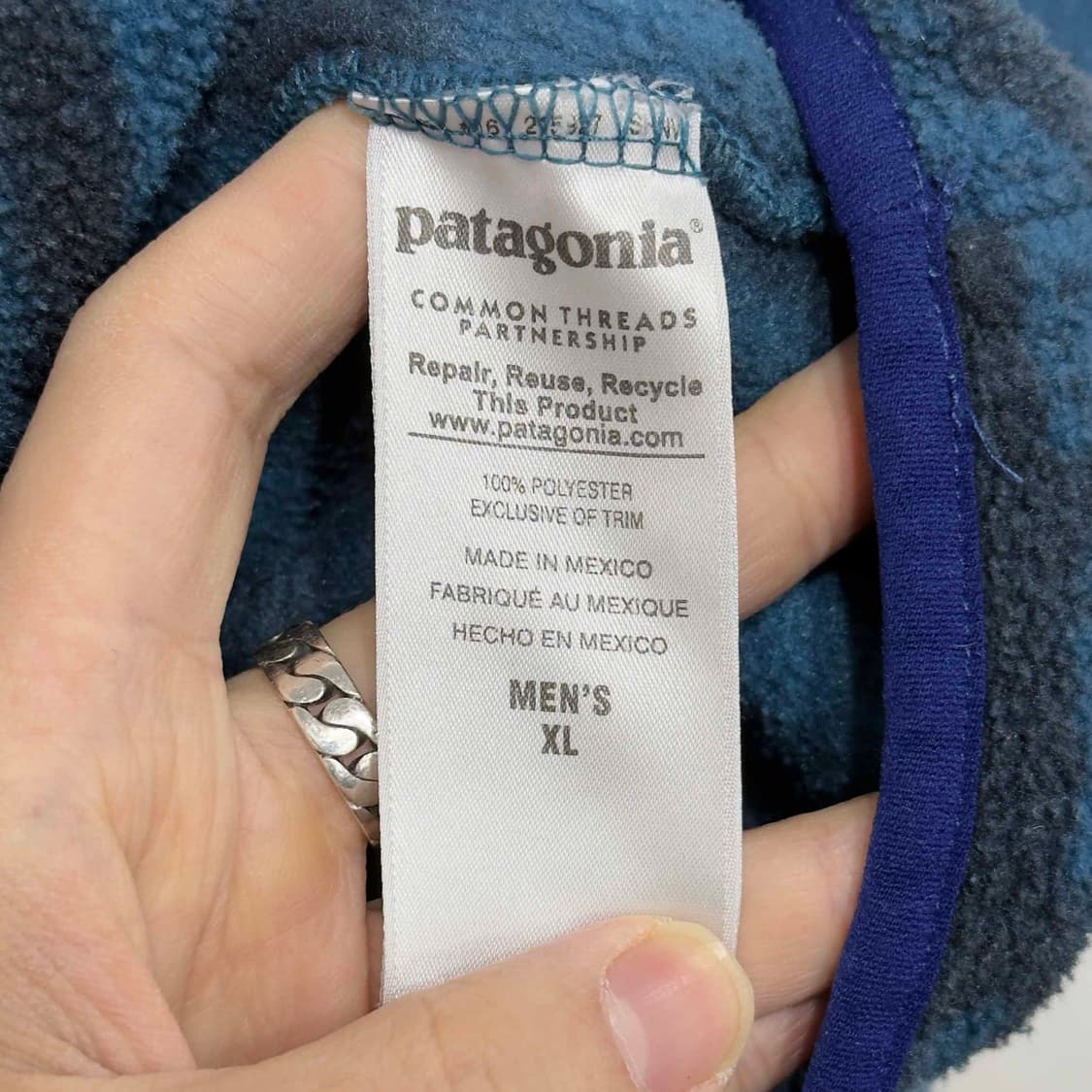 파타고니아 신칠라 블루스톤 후리스 XL 상품이미지5