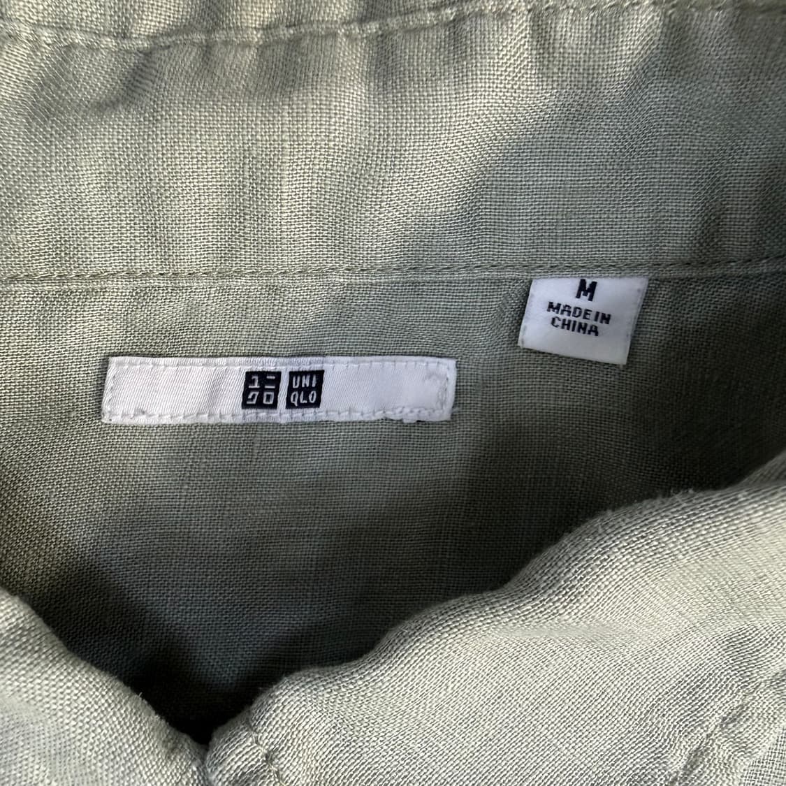 M 유니클로 린넨 셔츠 0223T 상품이미지3