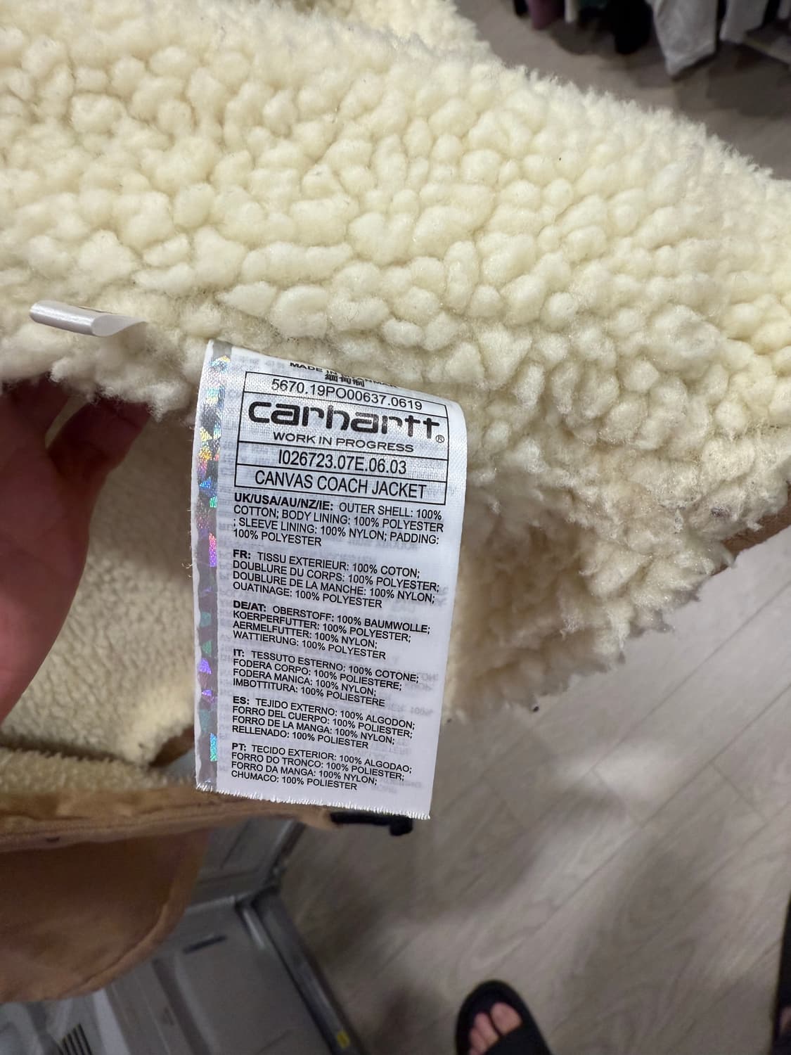칼하트 캔버스 코치자켓 m 상품이미지4