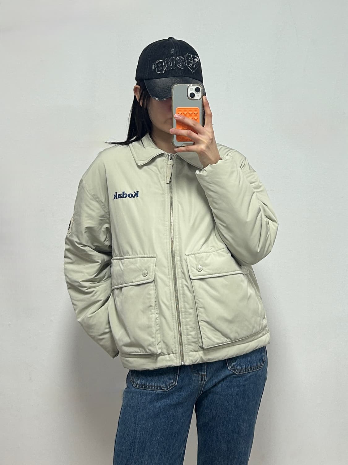 코닥 에센셜 플리스 카라형 패딩 자켓 상품이미지2