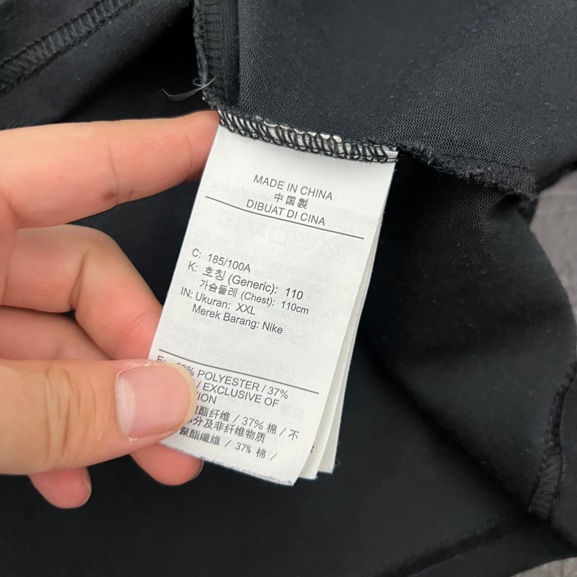 나이키 ACG 센터 미들로고 롱 슬리브 블랙 상품이미지5