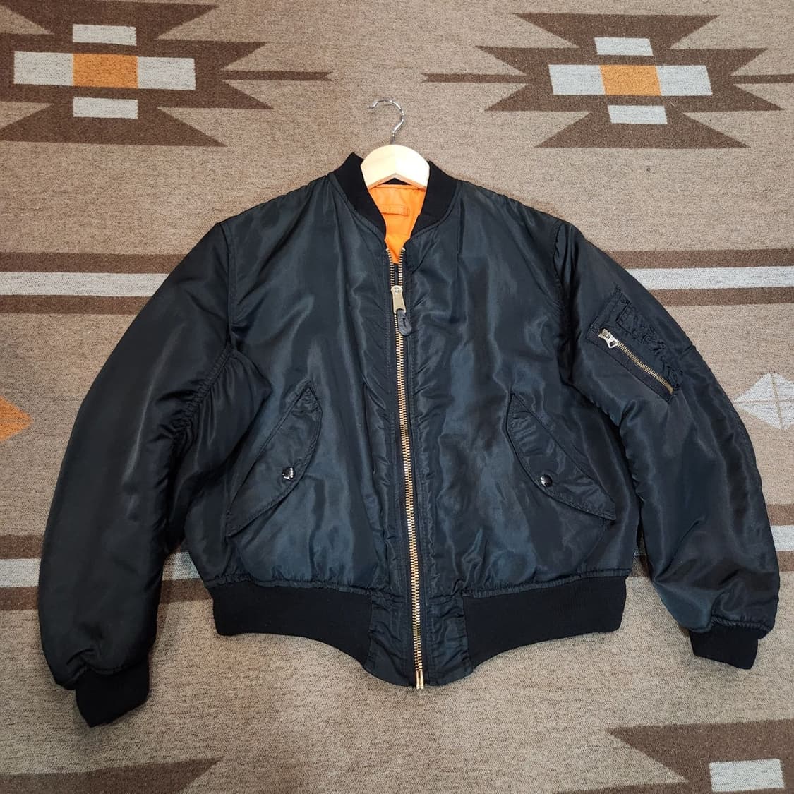 알파 USAF 90s Ma-1 플라이트 자켓 L 상품이미지1