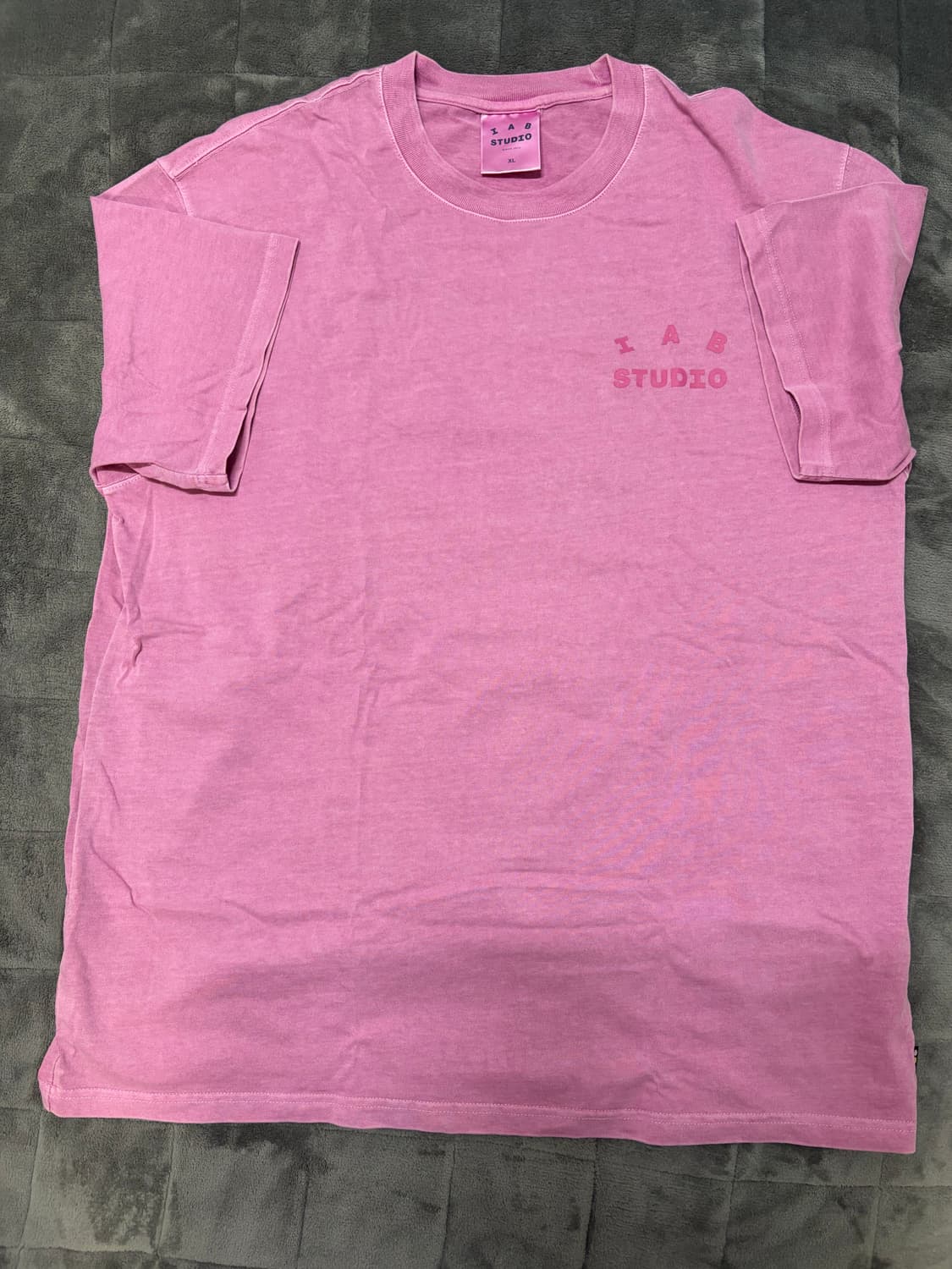 IAB 피그먼트 핑크 반팔티셔츠 XL 상품이미지2